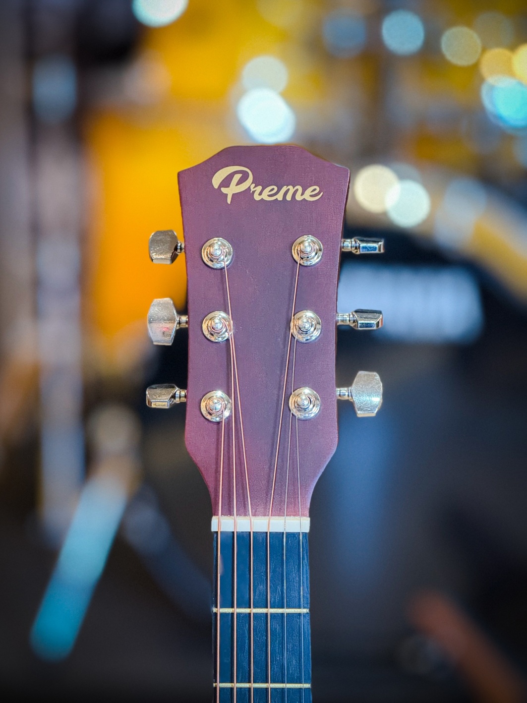 กีต้าร์โปร่ง Preme รุ่น G38C ขนาด 38 นิ้ว ด้าน สีไม้ ฟรี ปิ๊ก 4 อัน /ประแจ/ คู่มือ