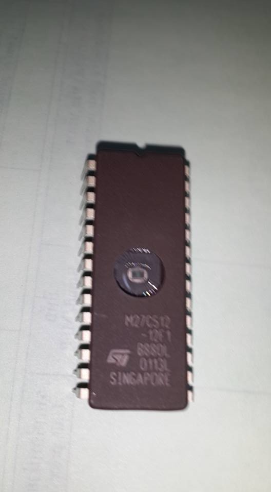 ขาย M27C512-12F-1 ตัวถั DIP ไอซี ยี่ห้อ ทอมสัน ST SGS-THOMSAN M27C512 ราคา ตัวละ . บาท