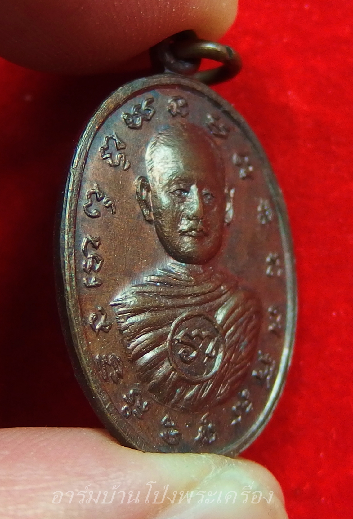 พระครูญาณรัตนเสรี หลวงพ่อริ้ว วัดหัวโป่ง รุ่นแรก พิมพ์เล็ก(องค์ที่6)