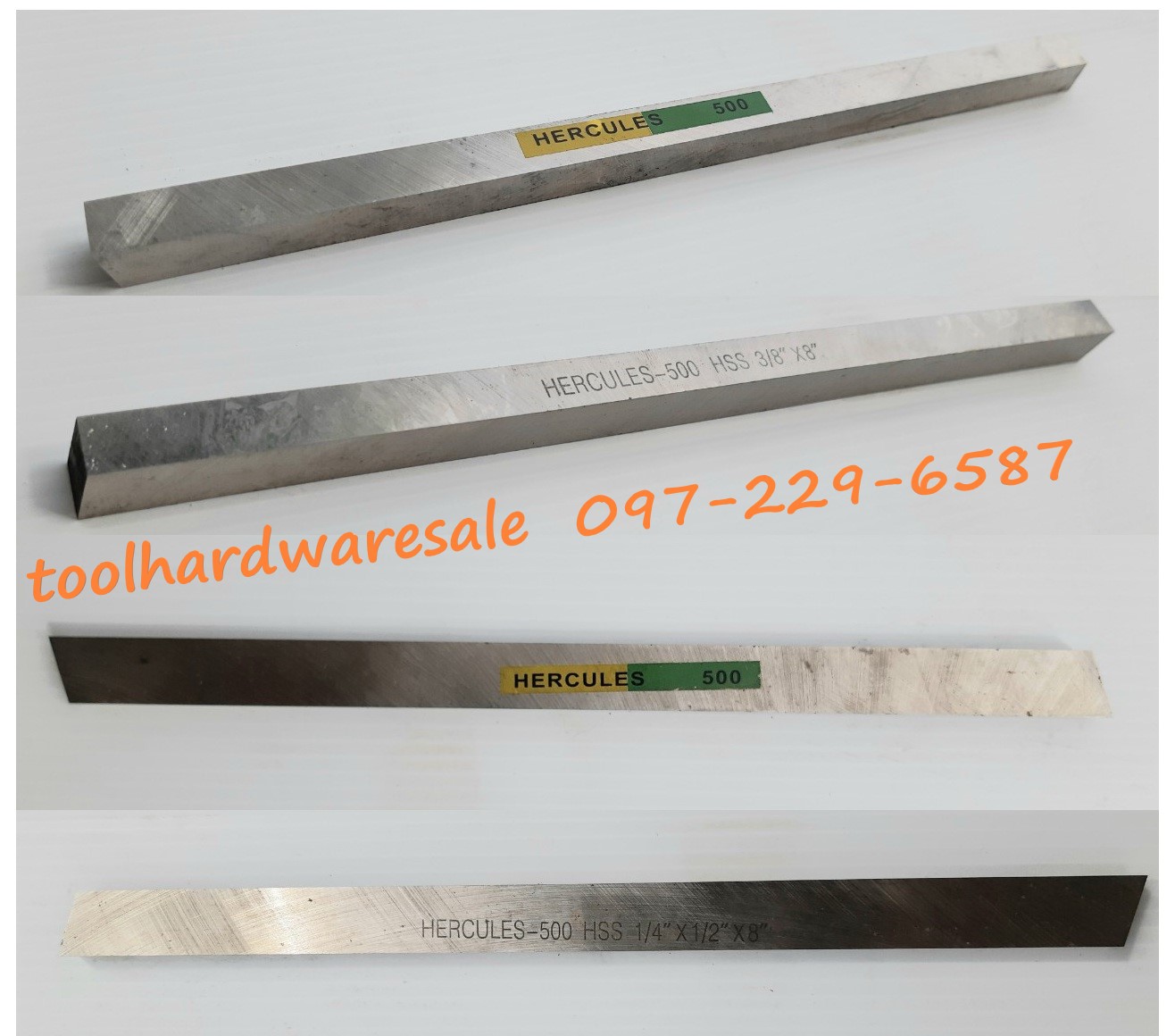 มีดกลึง HERCULES ขนาด 1/4 x1/2x 8 นิ้ว เกรด 500ราคาส่ง 118 บาท