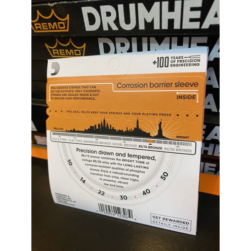 รับประกันของแท้ 100% USA. สายกีตาร์โปร่ง 4 รุ่น D’Addario สายกีต้าร์ สายกีต้าร์แดดดาริโอ้