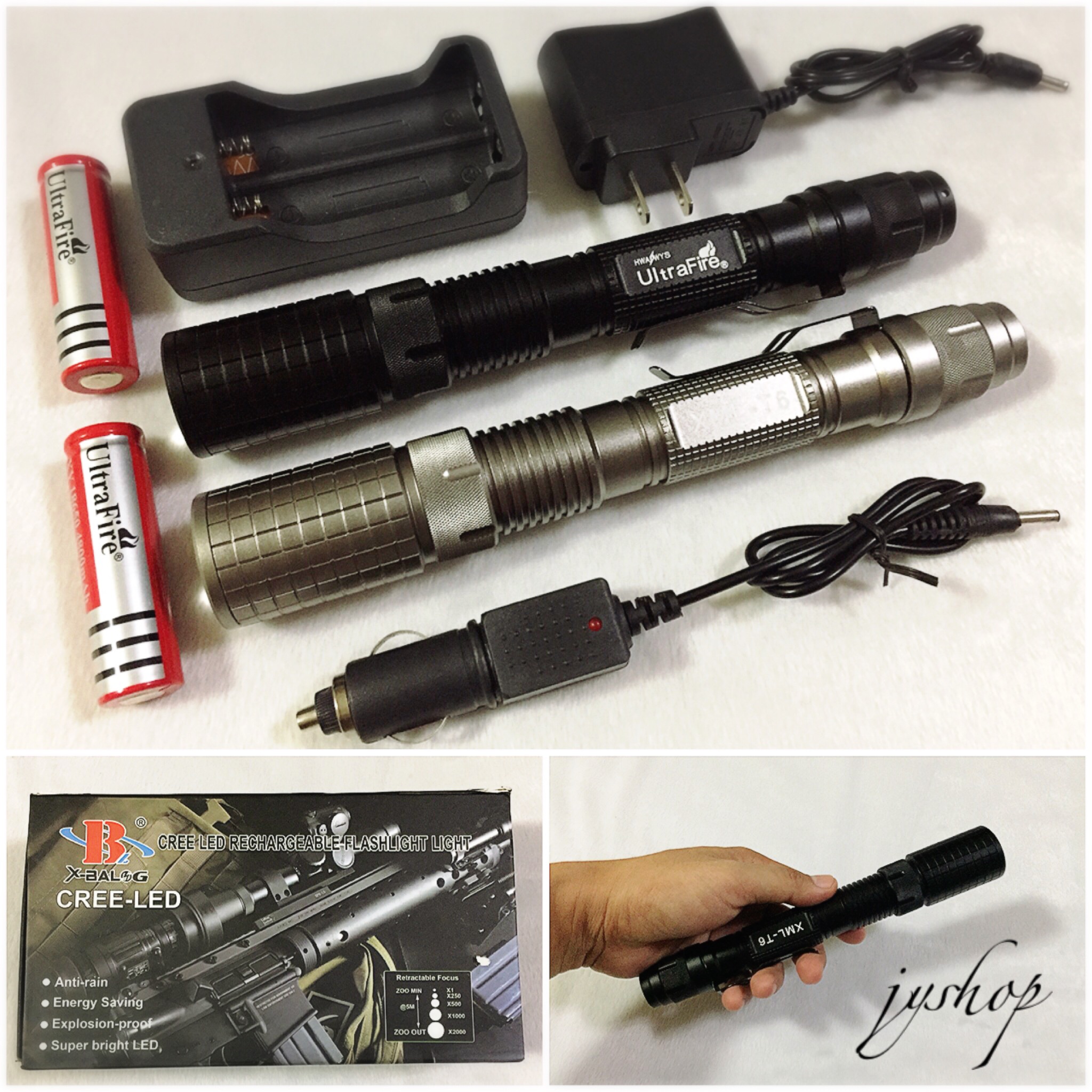 ไฟฉายซูมชาร์จ Ultrafire XML-T6