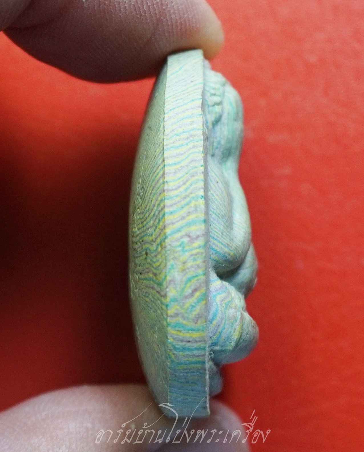 พระปิดตา สายรุ้ง พิมพ์จัมโบ้ หลวงพ่อแพ วัดพิกุลทอง ปี๒๕๓๙ อายุ๙๓ปี ฝังตะกรุดทองคำ มีซ่อม(องค์ที่1)