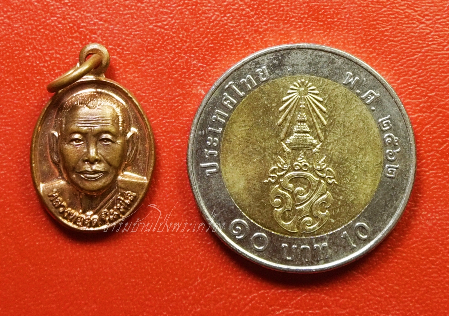 หลวงพ่อจืด วัดโพธิ์เศรษฐี จ.นครปฐม ปี๒๕๕๙ เนื้อทองแดงผิวไฟ(องค์ที่2)