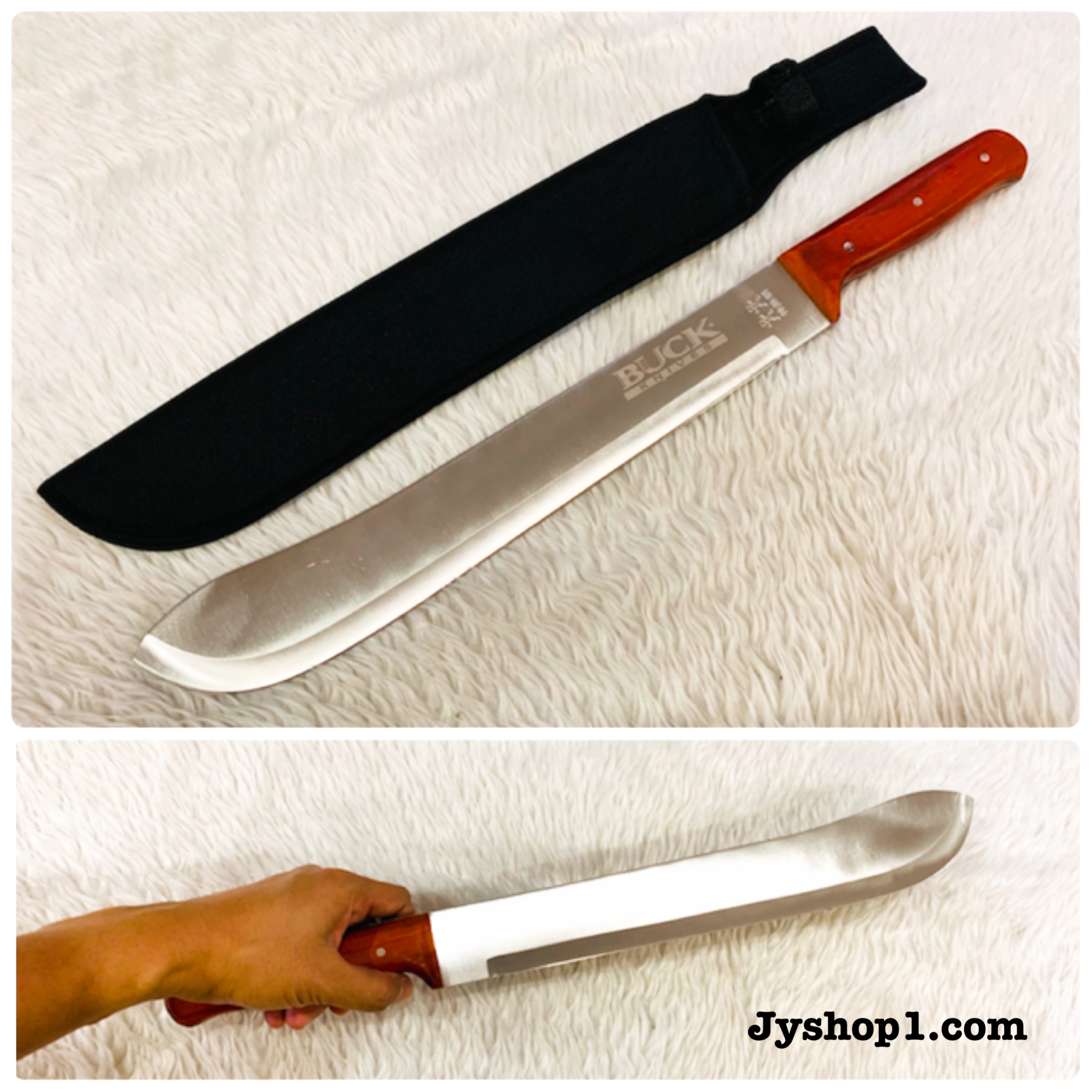 มีดยาว มีดเดินป่า Buck Knives ด้ามไม้