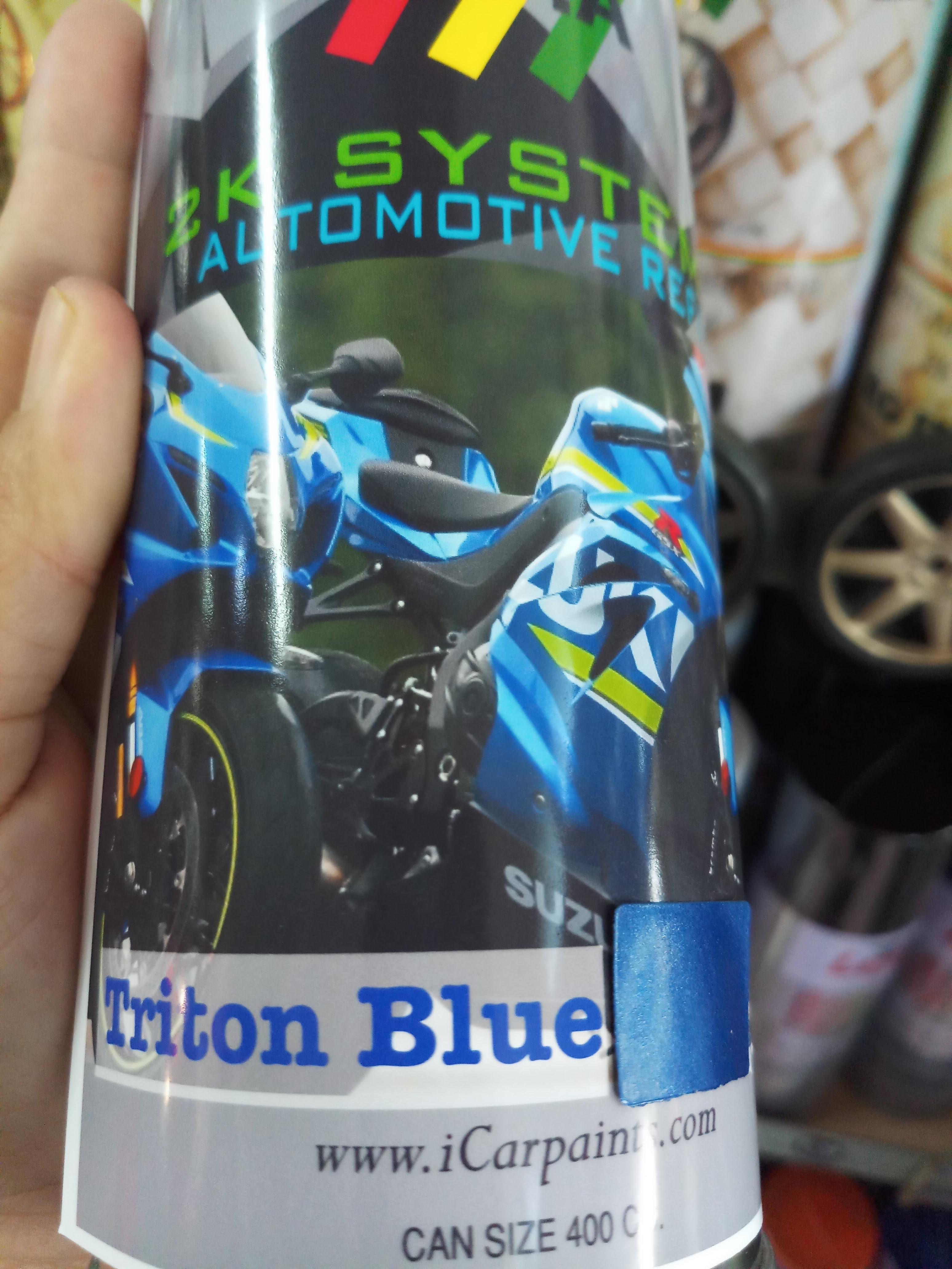 สีสเปรย์พ่นมอเตอร์ไซต์Suzuki S.P.A Triton Blue