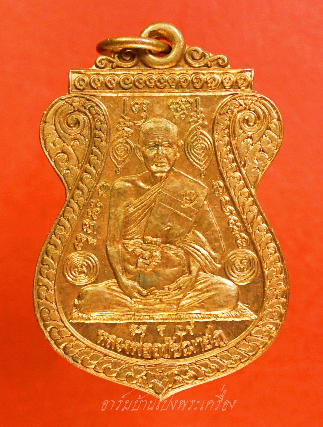 หลวงพ่อภู วัดช้าง จ.นครนายก เนื้อทองแดงผิวไฟ(องค์ที่1)
