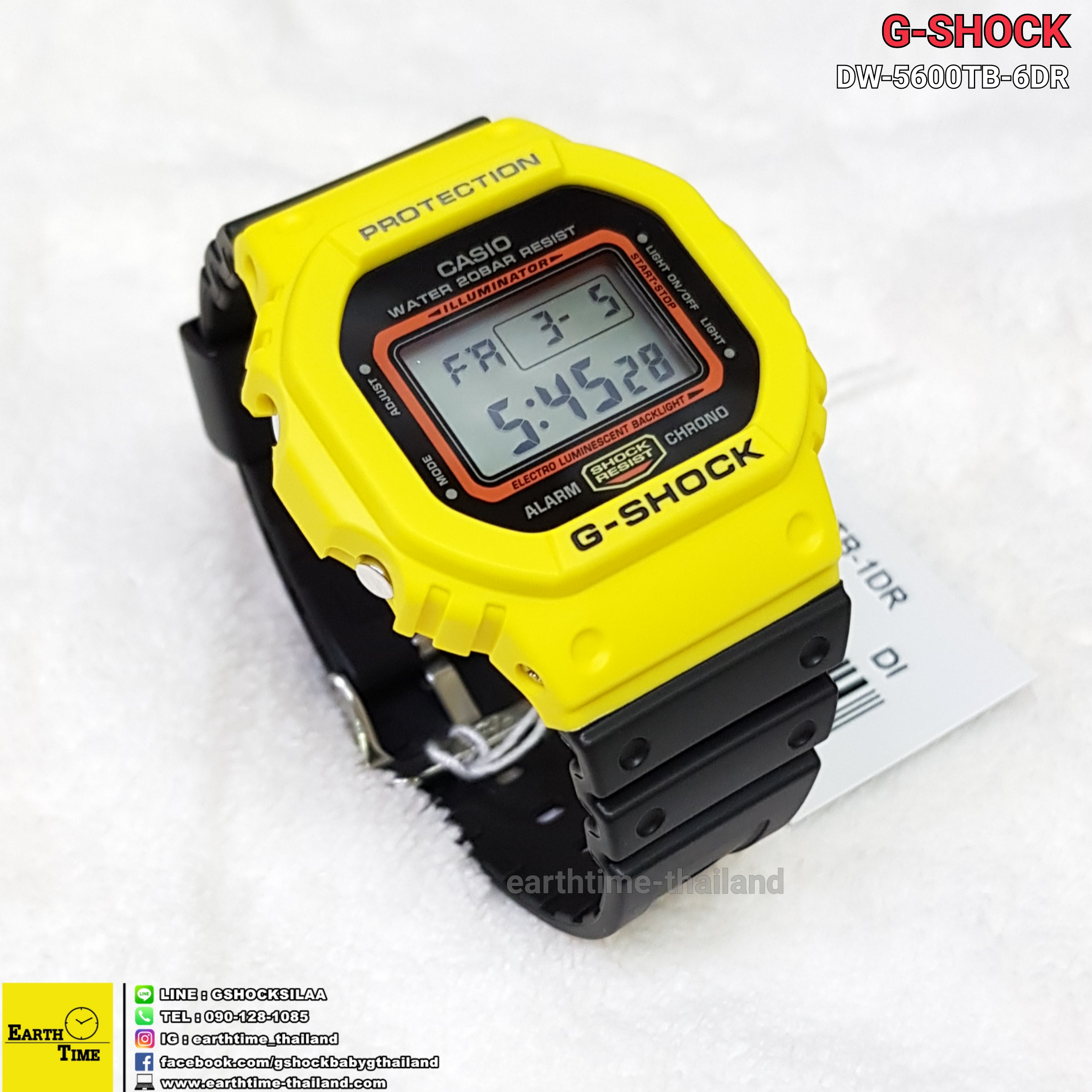 G-Shock DW-5600TB Throw Back ของใหม่แท้100% รับประกัน 1 ปี รุ่น DW-5600TB-1DR