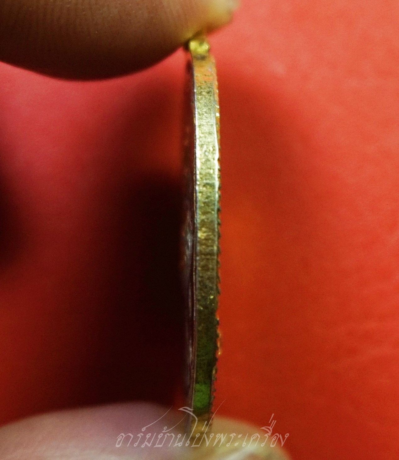 พระร่วง อนุสรณ์สร้างเสนาสนะ วัดลาดบัวขาว จ.กรุงเทพ ปี๒๕๑๗ หลวงปู่โต๊ะ ปลุกเสก เนื้อกะไหล่ทองลงยา(องค์ที่1)