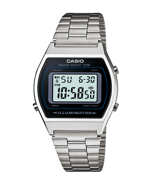 CASIO DATA BANK DIGITAL สีเงิน รุ่น B640WD-1A