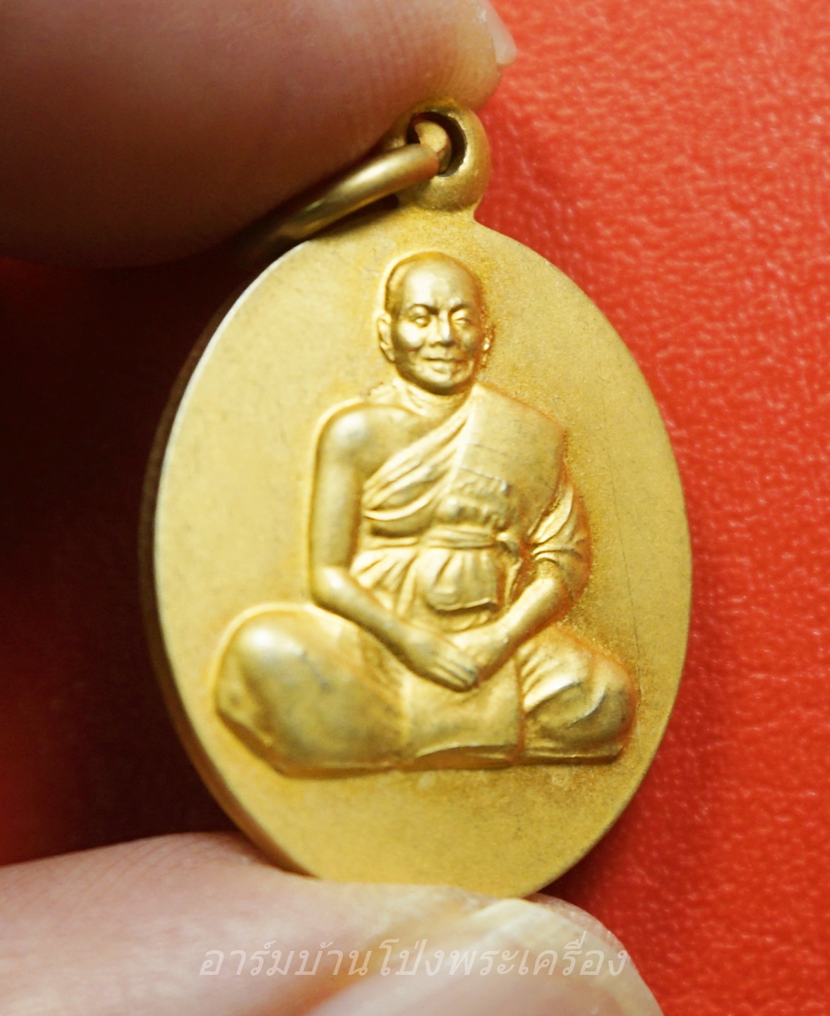 พระธรรมราชานุวัตร(หลวงเตี่ย) วัดพระเชตุพนฯ หลังพญาครุฑ เนื้อกะไหล่ทอง(องค์ที่1)