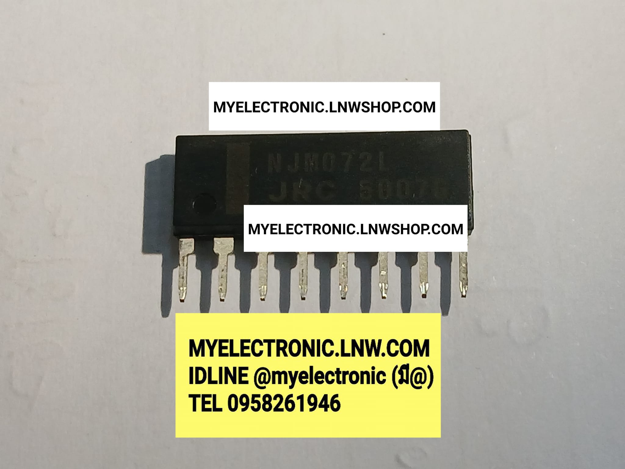 ขาย NJM072L ไอซี ยี่ห้อ JRC NJM072 L ตัวถัง SIL8ขา ราคา ตัวละ . . . . . หน่วย บาท