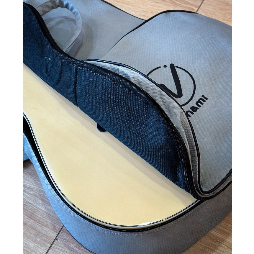 กระเป๋ากีต้าร์โปร่ง Nami ใส่ได้ถึงขนาด 41 นิ้ว สีเทา กระเป๋ากีต้าร์ มีชองใส่ของ มีหูหิ้ว/สะพายหลัง