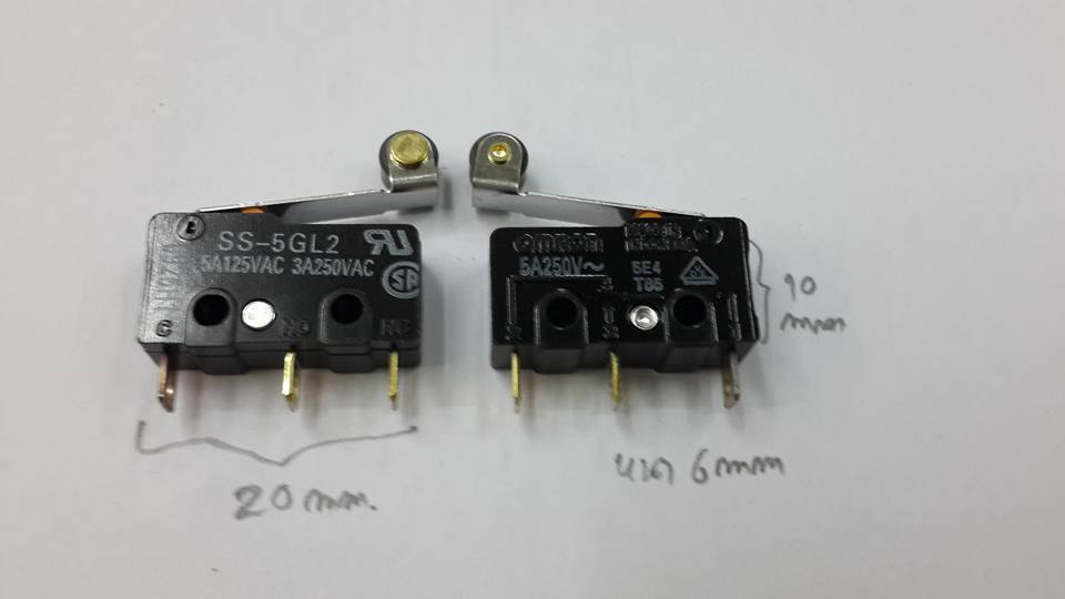 SS-5GL2 ไมโครสวิทช์OMRON MICROSWICTHตัวเล็ก3ขา5A125VAC3A250VAC