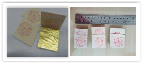 ทองคำเปลวแท้ ขนาด 4x4.5 cm สำเนา