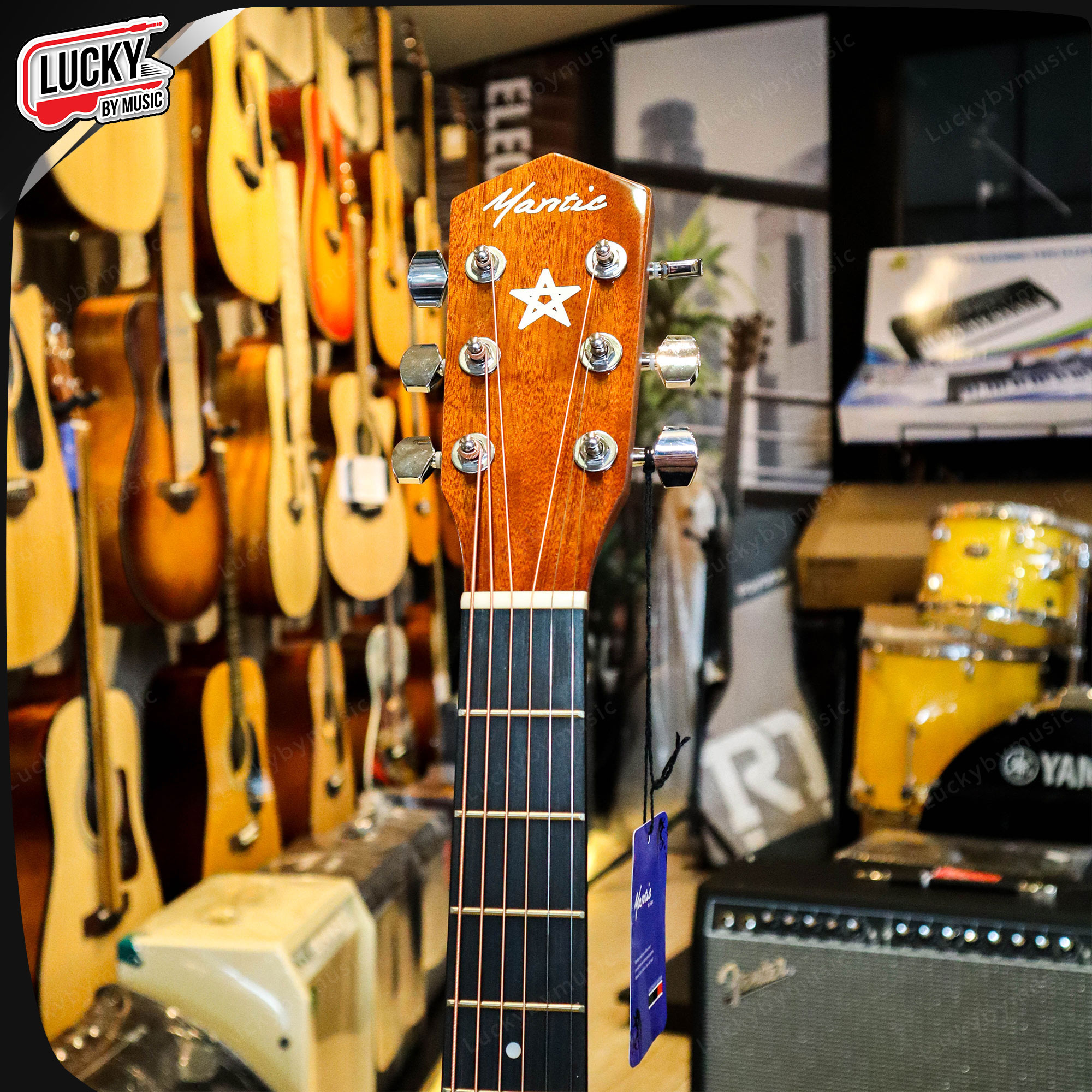 กีตาร์โปร่งไฟฟ้า Mantic รุ่น GT310 ขนาด 41 นิ้ว กีต้าร์โปร่ง พร้อมภาคไฟฟ้า GT-4 แถมฟรี กระเป๋า ปิ๊ก4อัน ประแจ