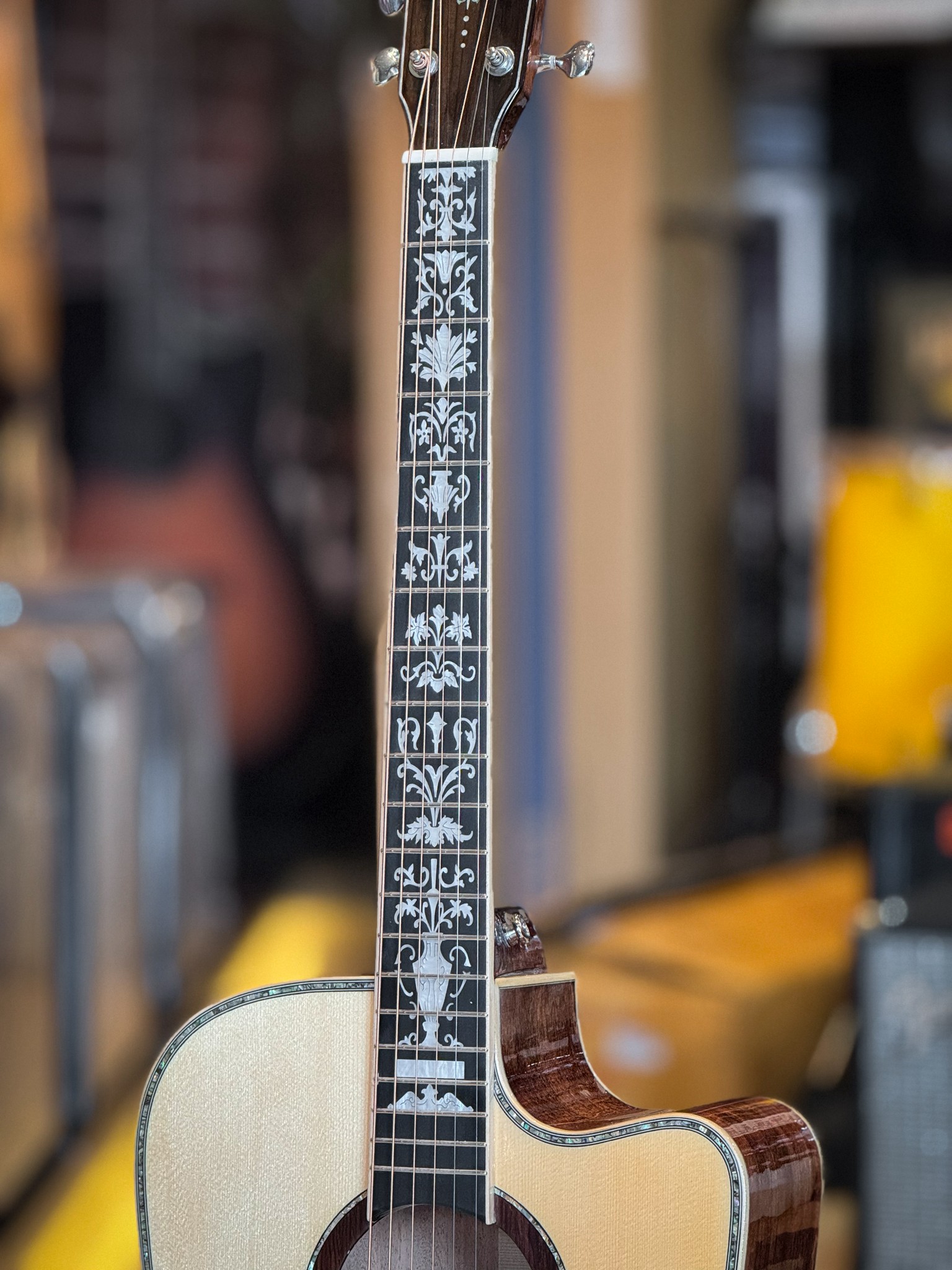 กีตาร์โปร่ง All Solid NOLOGO DC100 ไม้แท้ทั้งตัว ขนาด 41 นิ้ว เสียงใสกังวาน พร้อม ปิ๊ก4อัน ประแจ คู่มือ (เพิ่ม กระเป๋า+คาโป้)