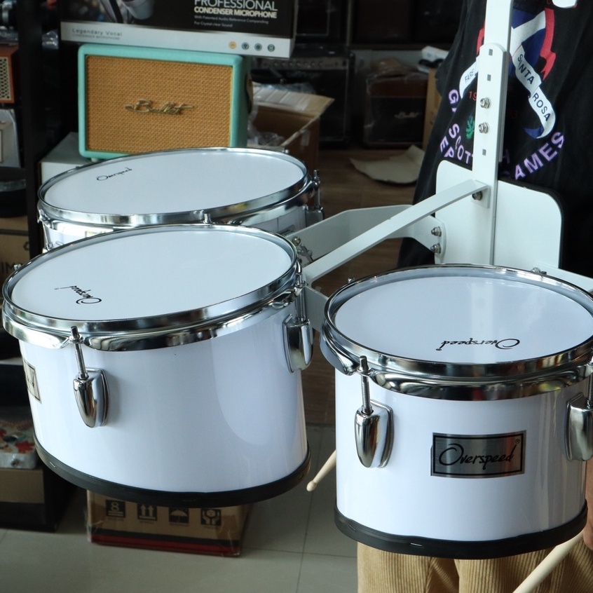 กลองทรีโอ Overspeed 3 ใบ ขอบโครเมียม