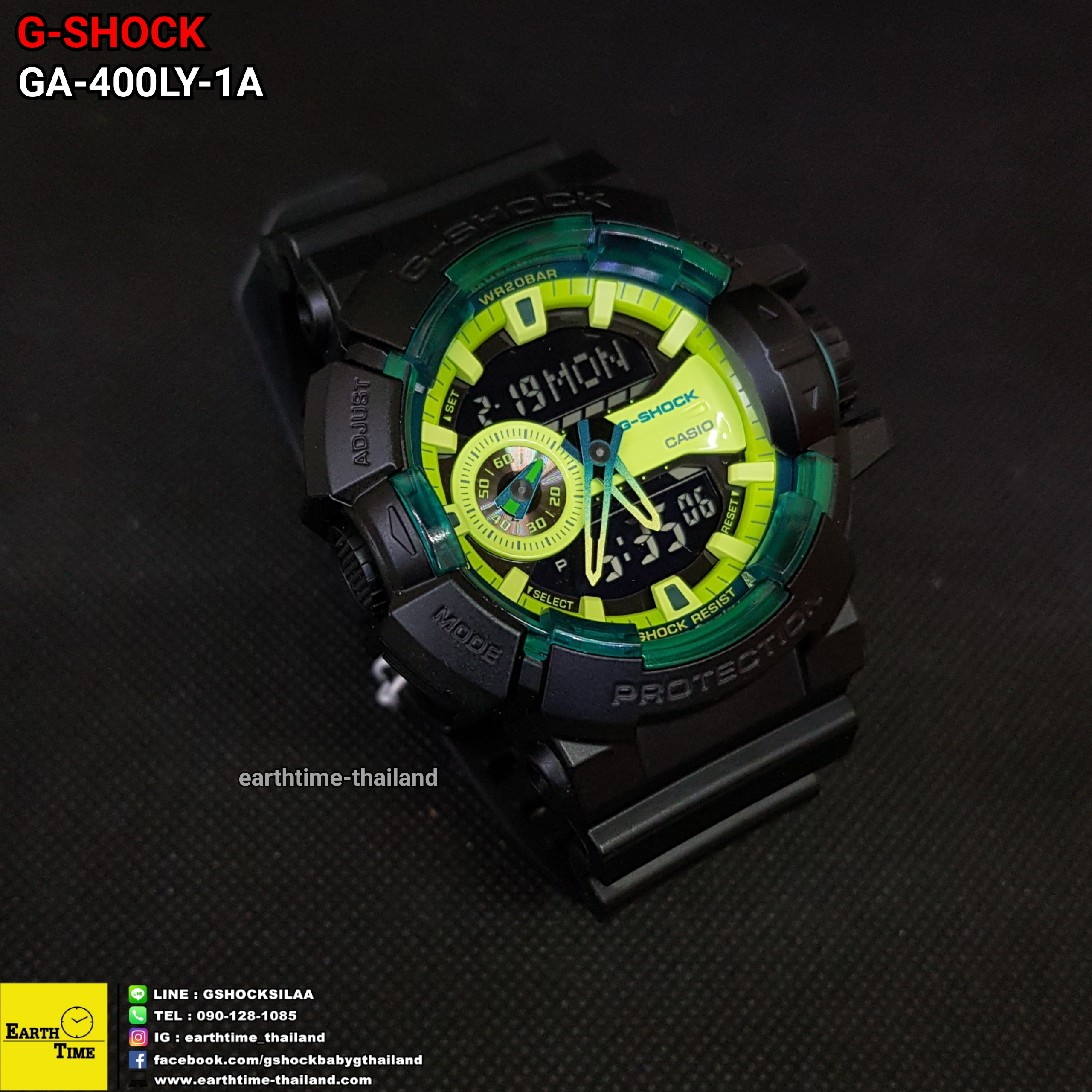 G-Shock ของใหม่แท้100% รับประกัน 1 ปี GA-400LY-1ADR