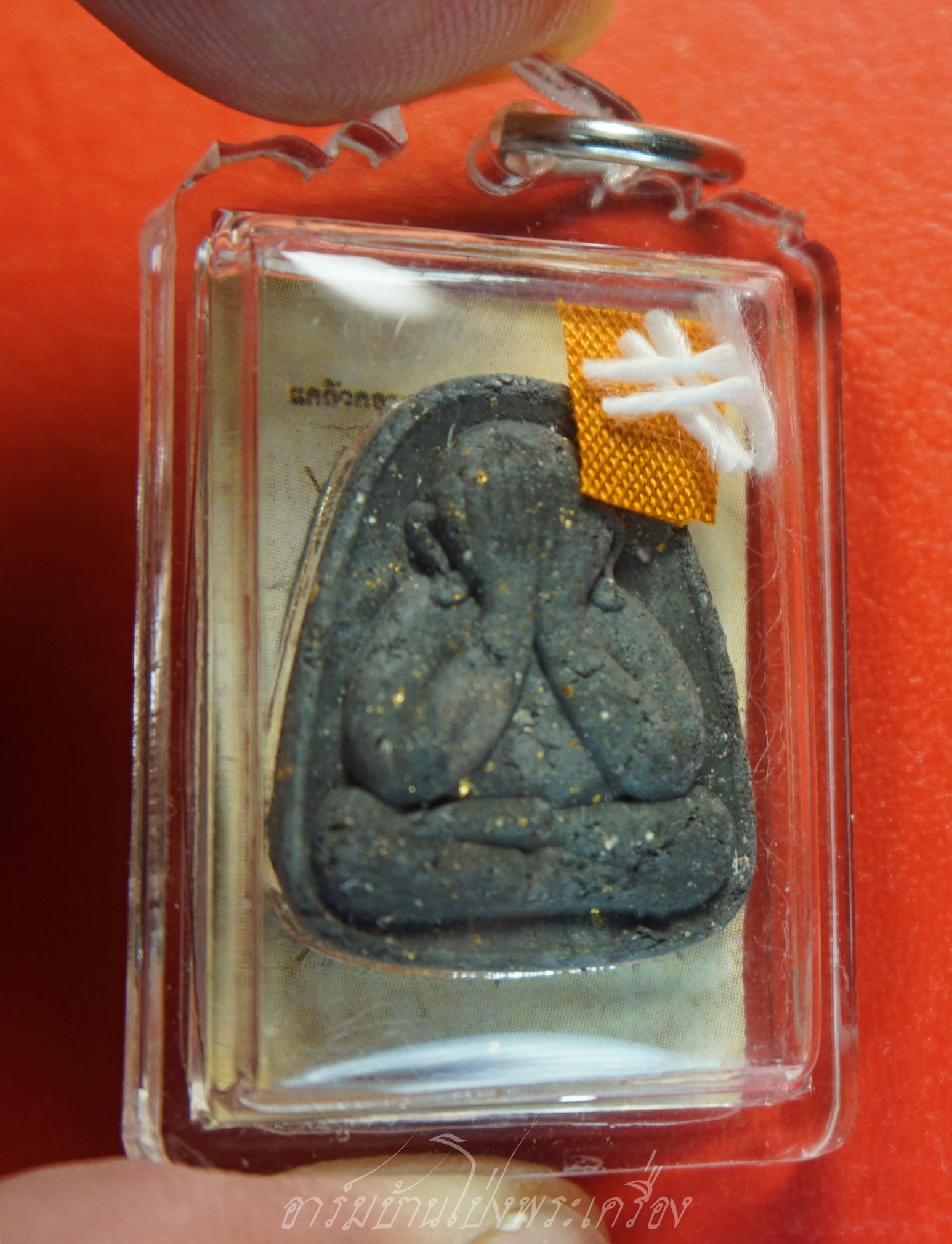 หลวงปู่แผ้ว วัดรางหมัน รูปถ่ายซีเปีย ที่ระลึกครบ๘รอบ อายุ๙๖ปี หลังปิดตา(องค์ที่4)