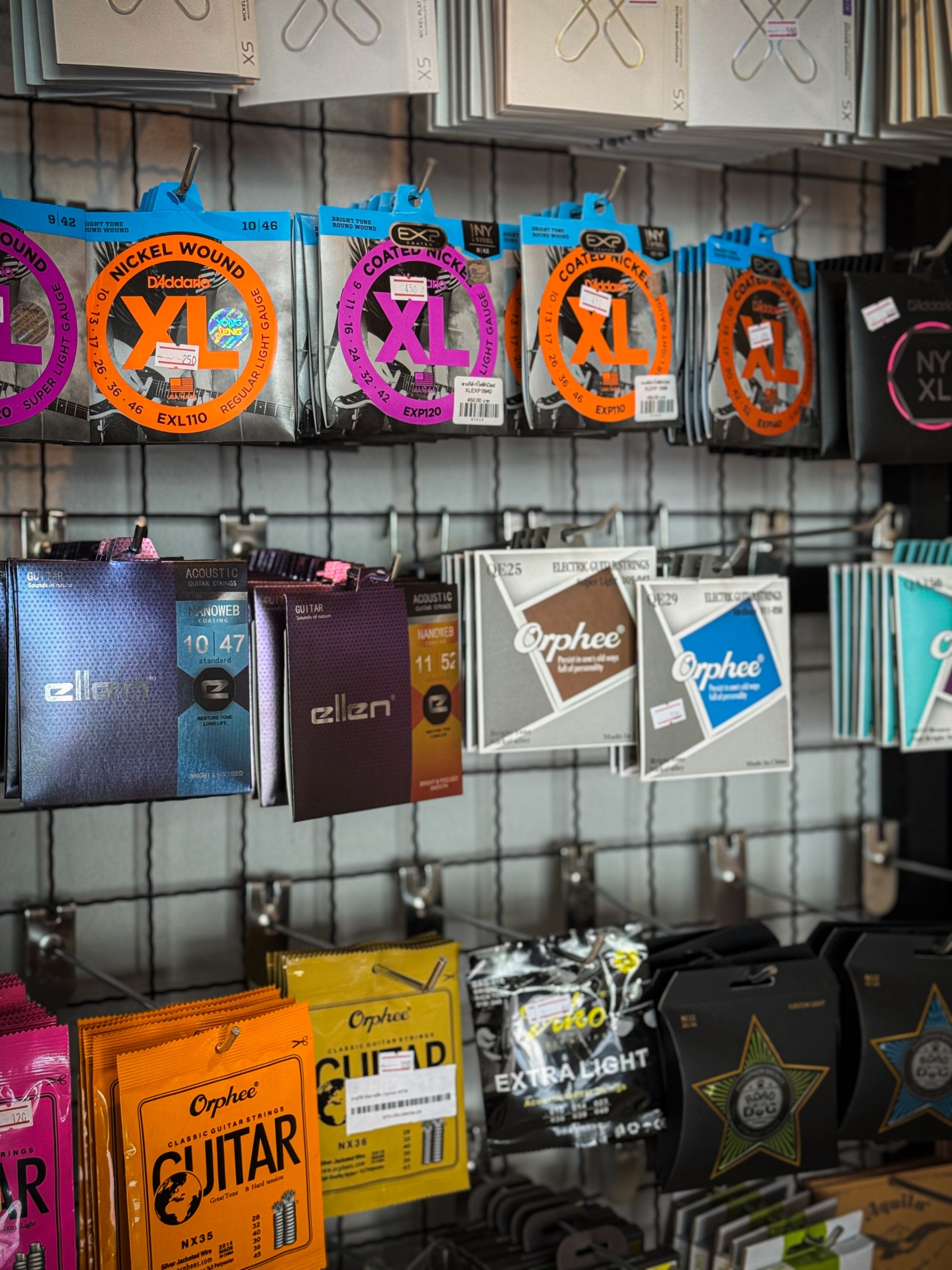 สายกีต้าร์โปร่ง ellen สายทองเหลือง รุ่นใหม่ รุ่น NANOWEB coating 10 11 เลือกเบอร์ได้