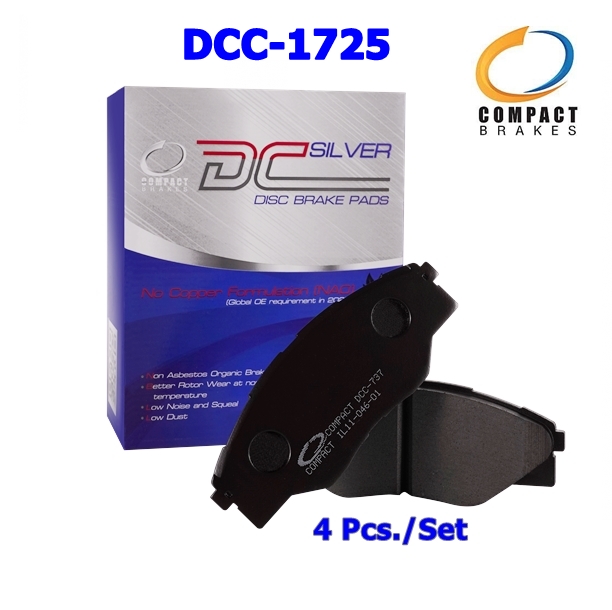 ผ้าเบรคหน้า Ford RANGER 4x2, 4x4 ปี 2012-2021 COMPACT DCC-1725