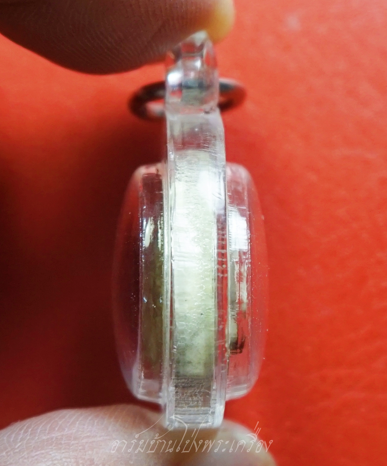 หลวงปู่แผ้ว วัดกำแพงแสน พระผงปิดตาจิ๋ว ออกงานปิดทอง ปี๒๕๕๐ เนื้อผงสีขาว ฝังตะกรุด(องค์ที่3)