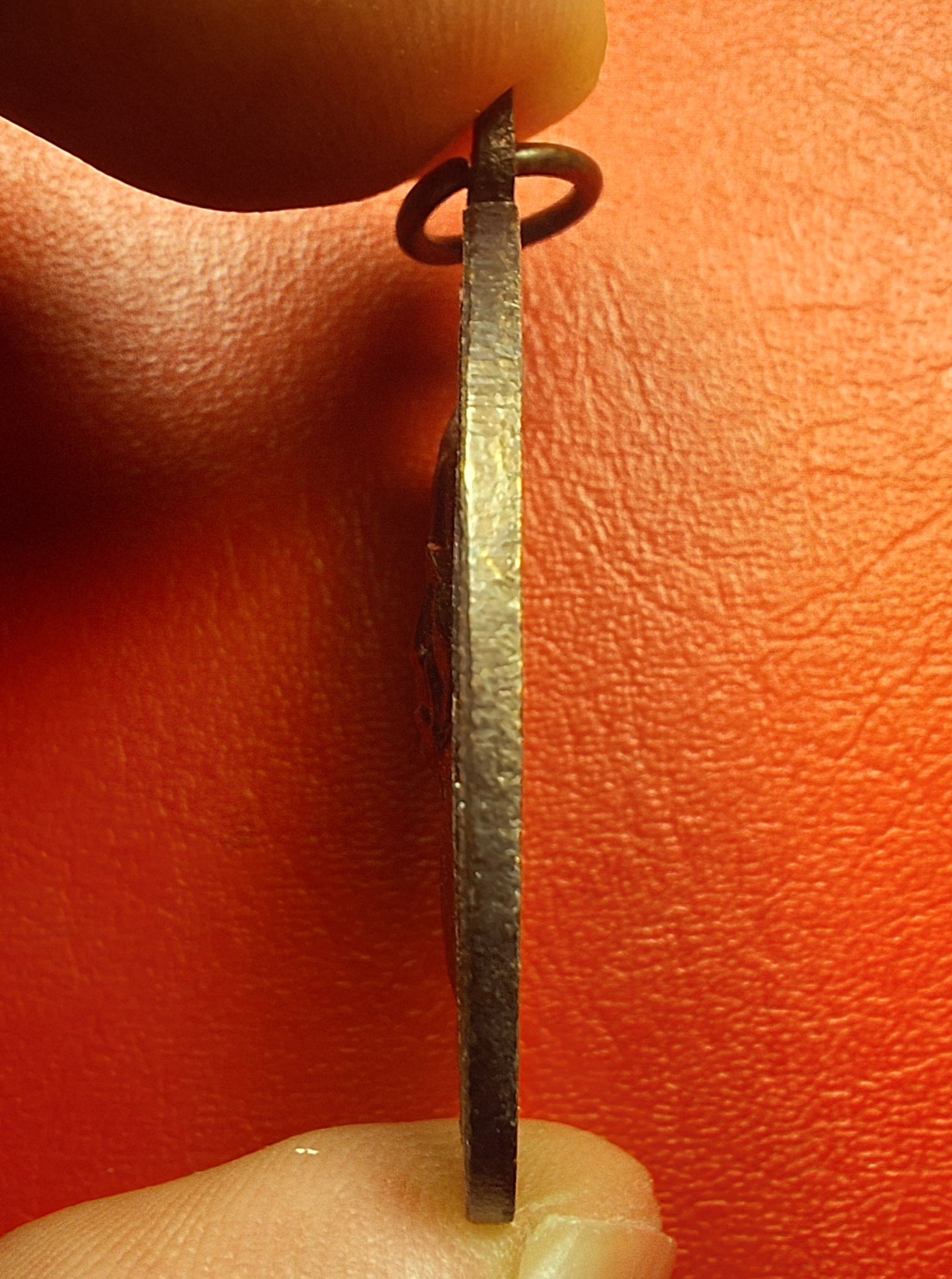 หลวงปู่ม่วง วัดยางงาม จ.ราชบุรี ปี๒๕๔๒ อายุ๘๙ปี เนื้อทองแดงรมดำ(องค์ที่9)