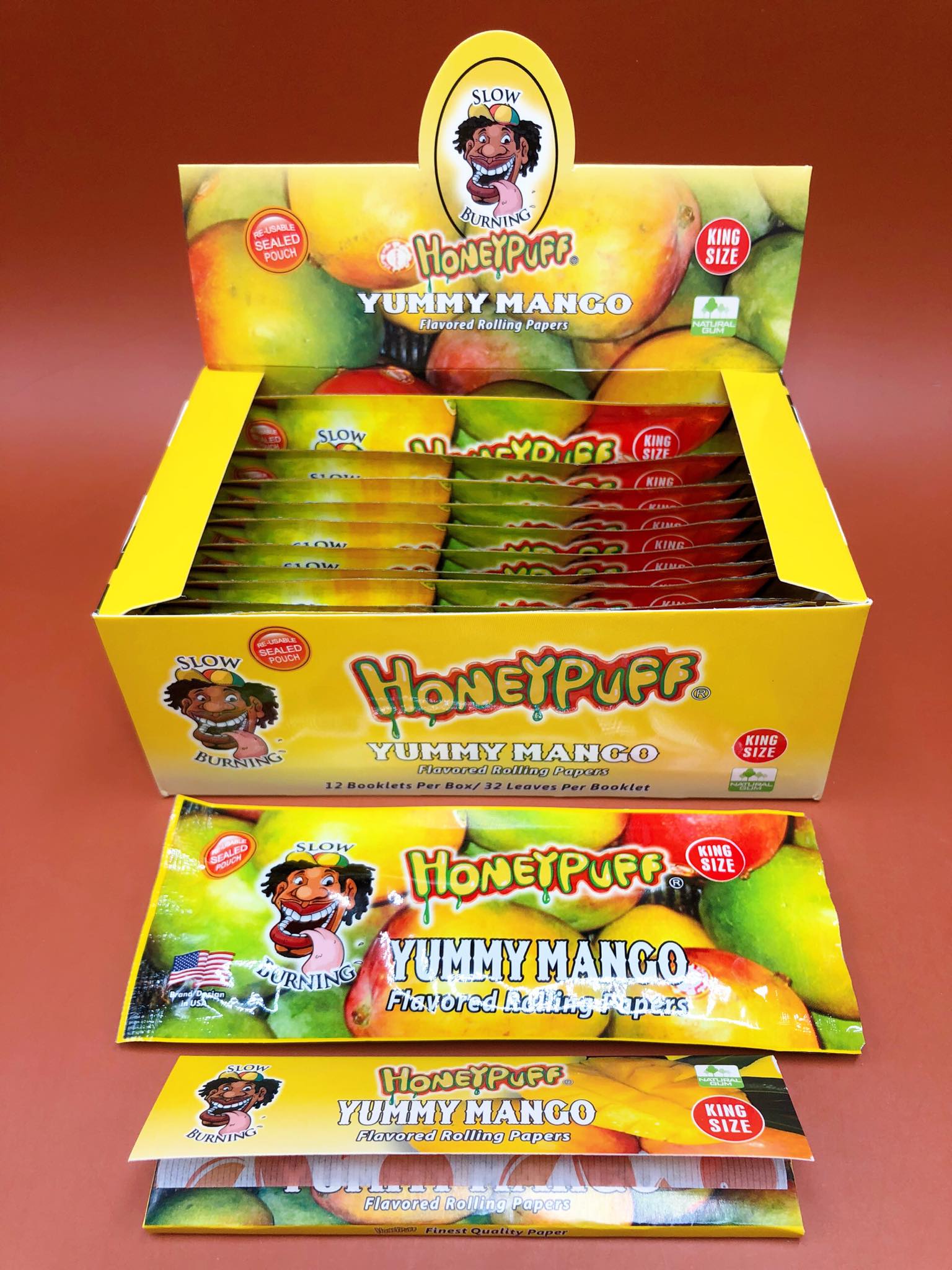 Yummy Mango Premium Flavored Rolling Papers