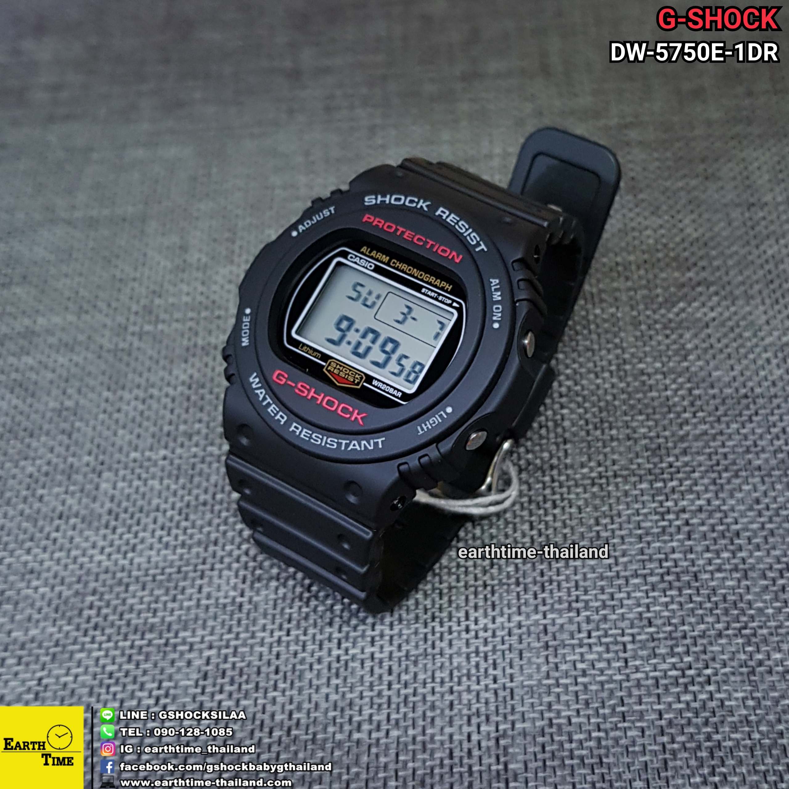 G-Shock ของใหม่แท้100% รับประกัน 1 ปี รุ่น DW-5750E-1D