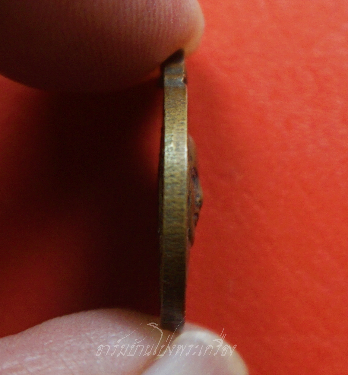 พระครูญาณรัตนเสวี หลวงพ่อริ้ว วัดหัวโป่ง พิมพ์เล็ก เนื้อทองแดง(องค์ที่2)