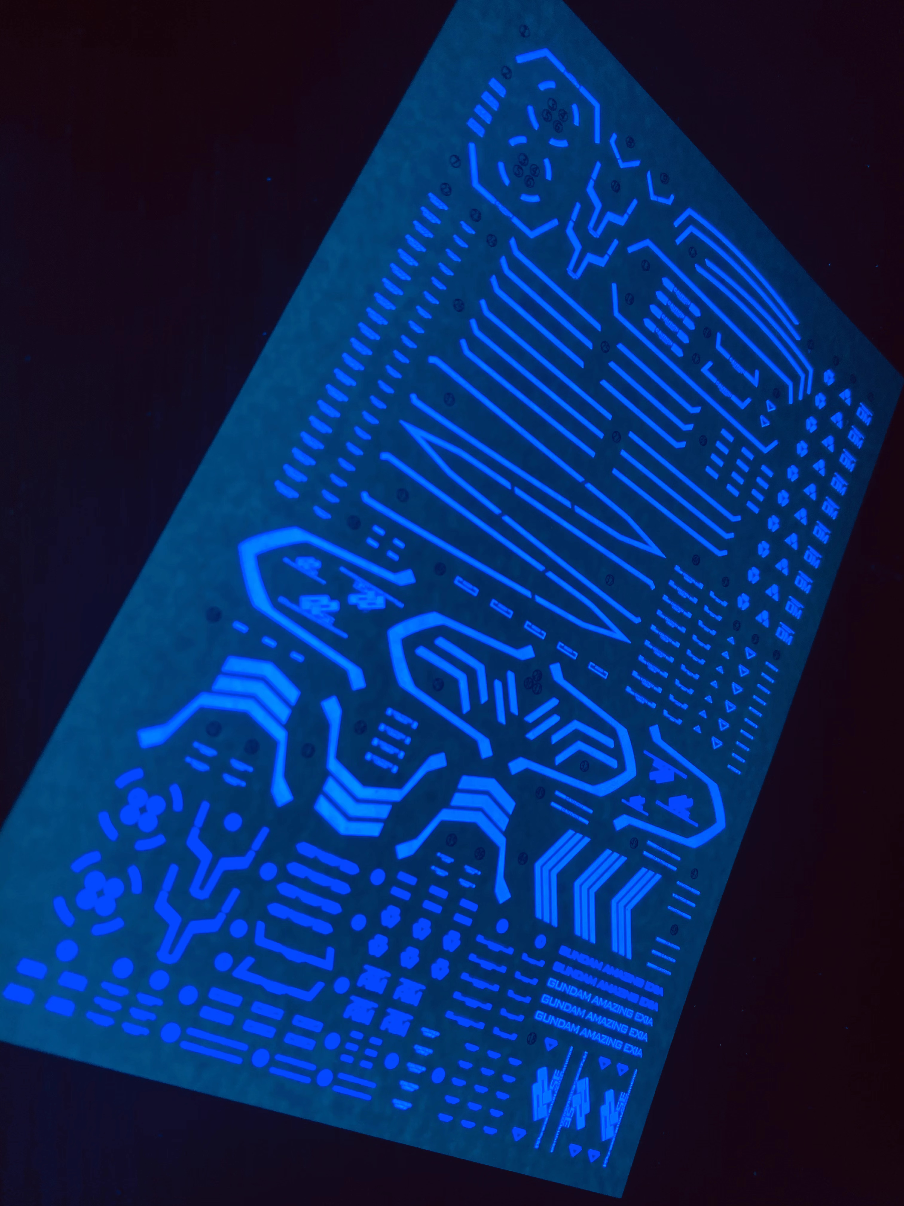 Decal 011 MG1/100 Gundam Exia Dark Matter ยี่ห่อ X-Y model