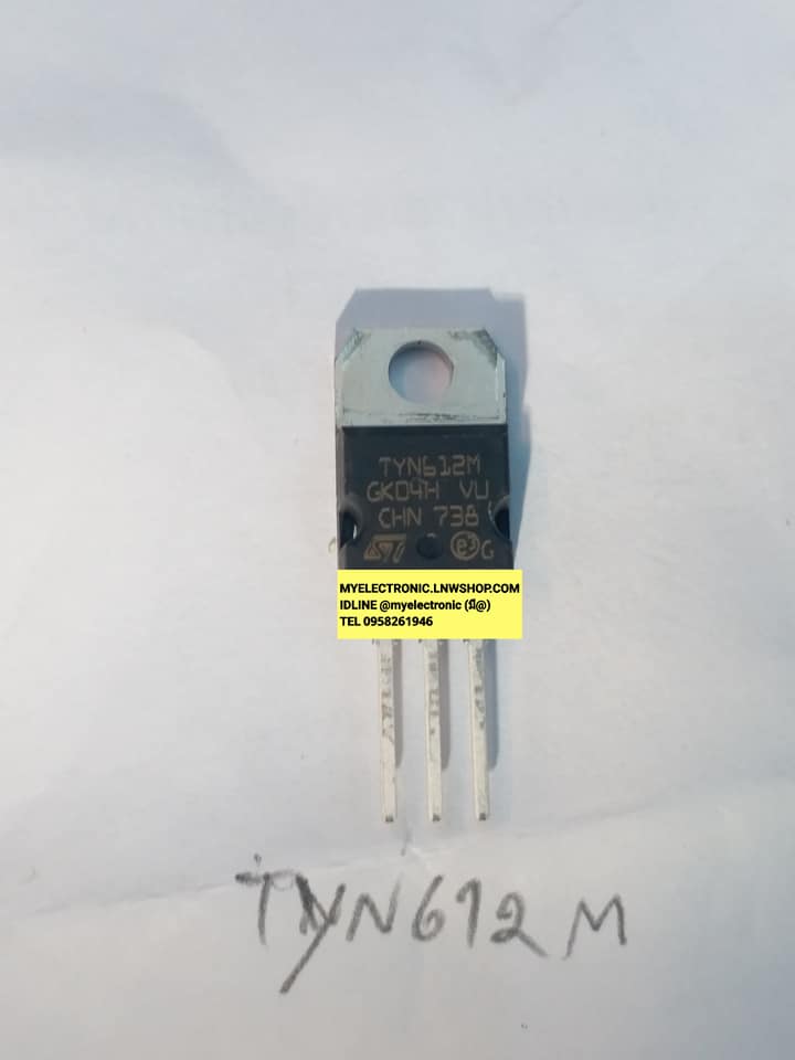 ขาย TYN612M ตัวถังTO-220 ยี่ห้อSGS-THOMSAN ราคาตัวละ บาท