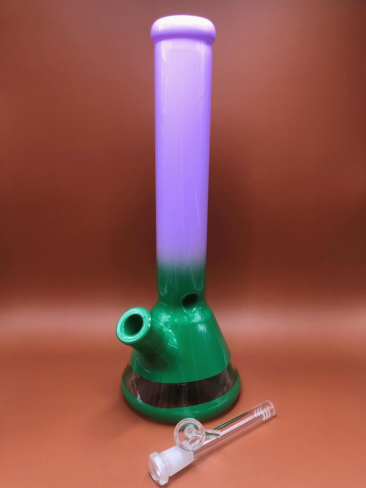 Green Pink Bong (7mm.)