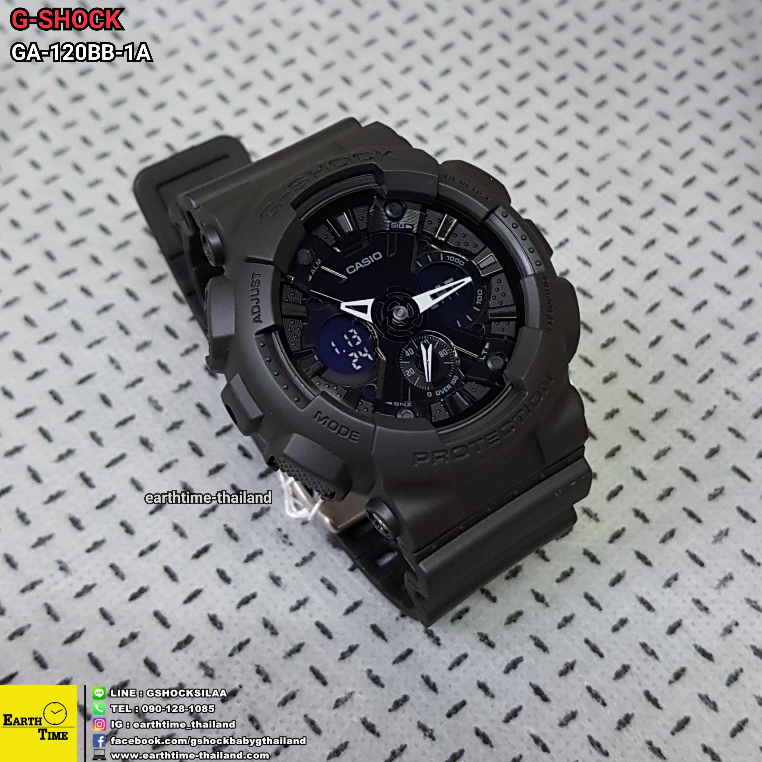 G-Shock ของใหม่แท้100% รับประกัน 1 ปี GA-120BB-1ADR
