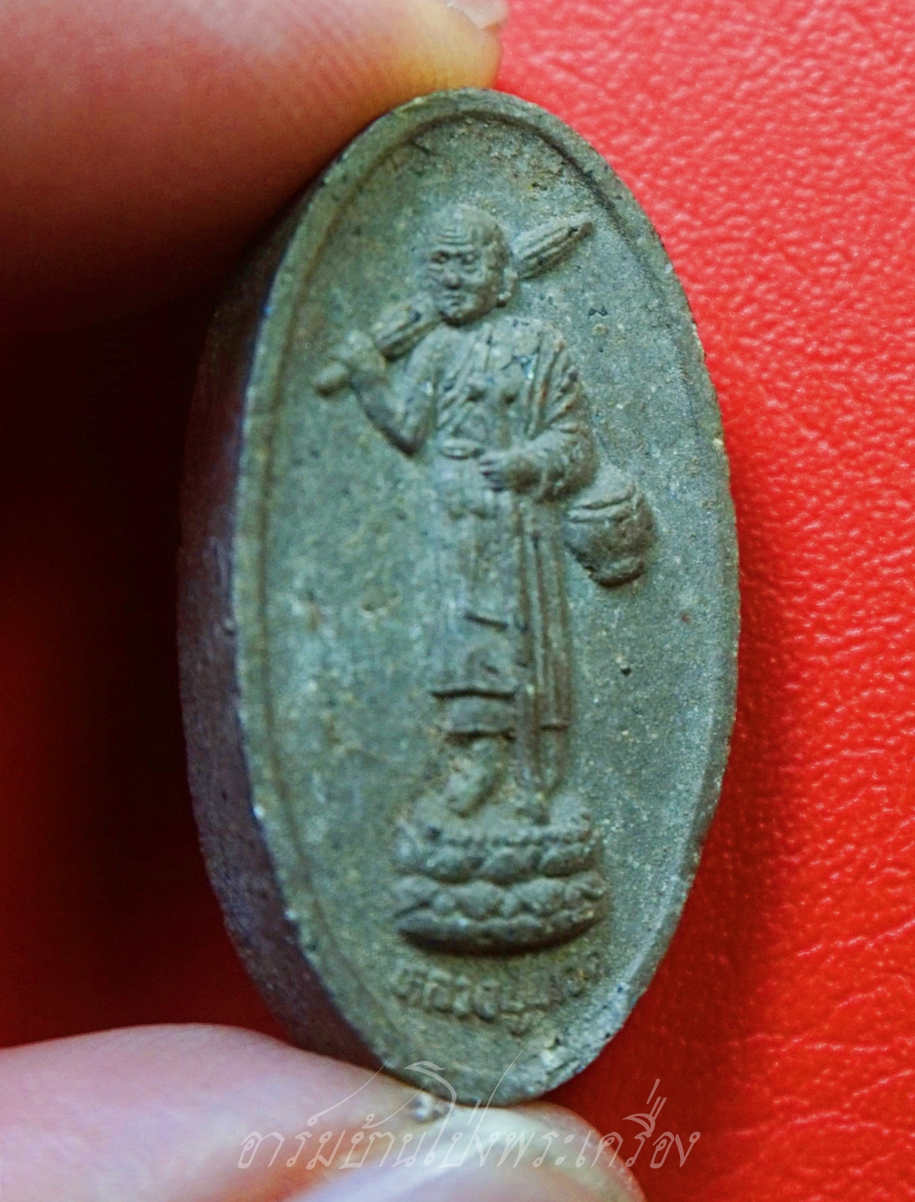 หลวงปู่ทวด วัดประสาทบุญญาวาส หลังยันต์ เนื้อผงสีเทา(องค์ที่1)