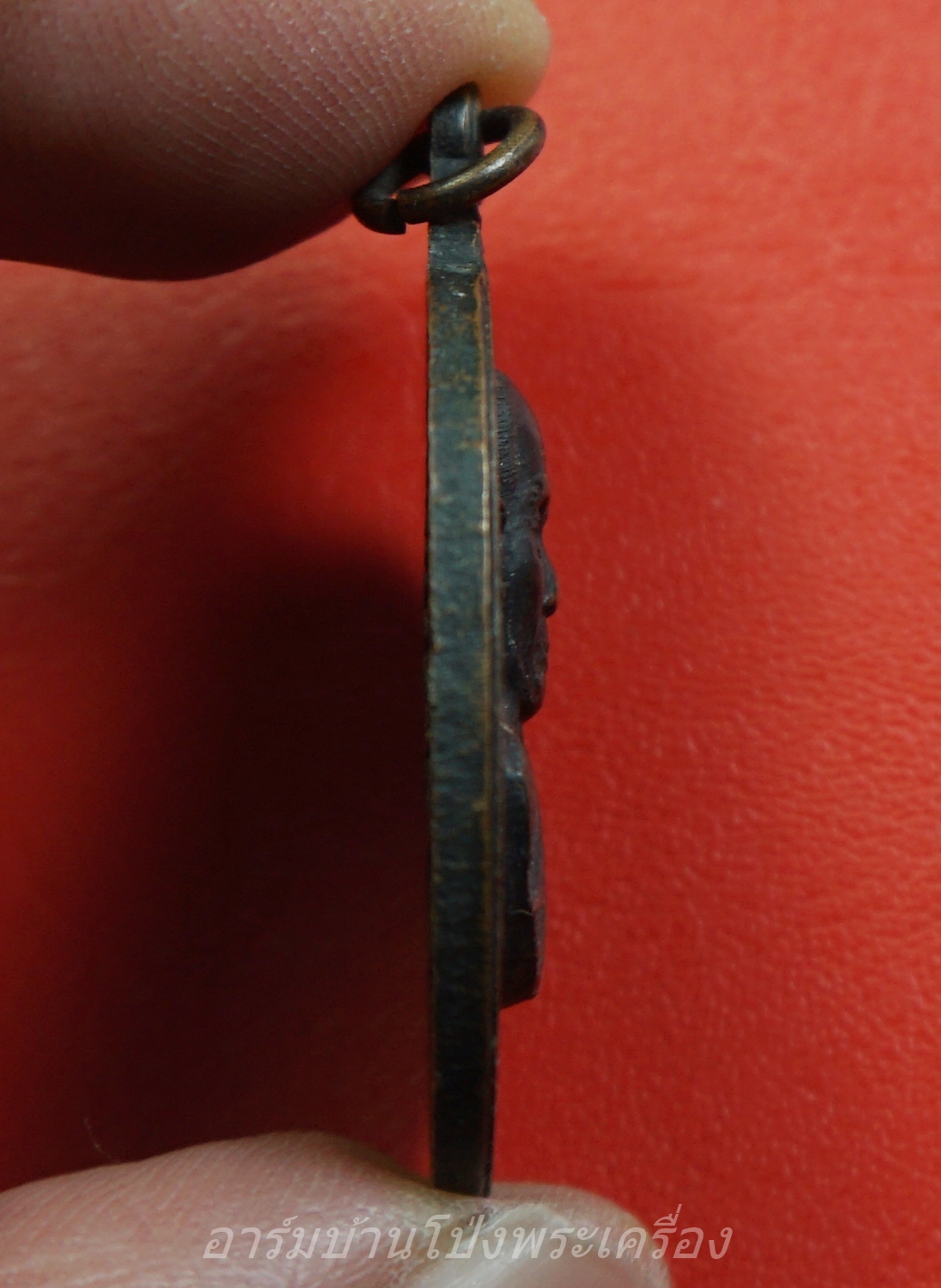 หลวงพ่อเกลี้ยง วัดเขาใหญ่ งานผูกพัทธสีมา เนื้อทองแดงรมดำ(องค์ที่1)