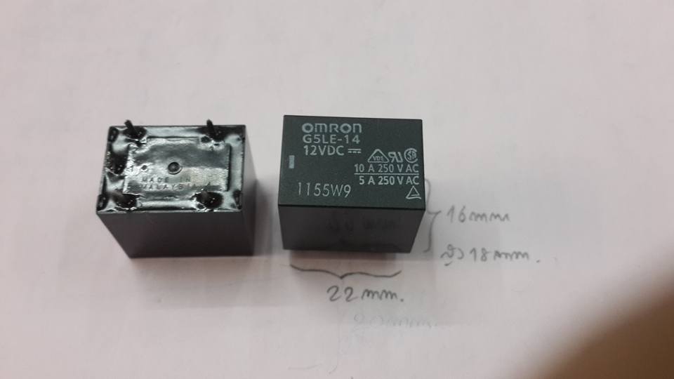 G5LE-14DC12VDC5ขา10A250VACรีเลย์G5LE-14DC12V