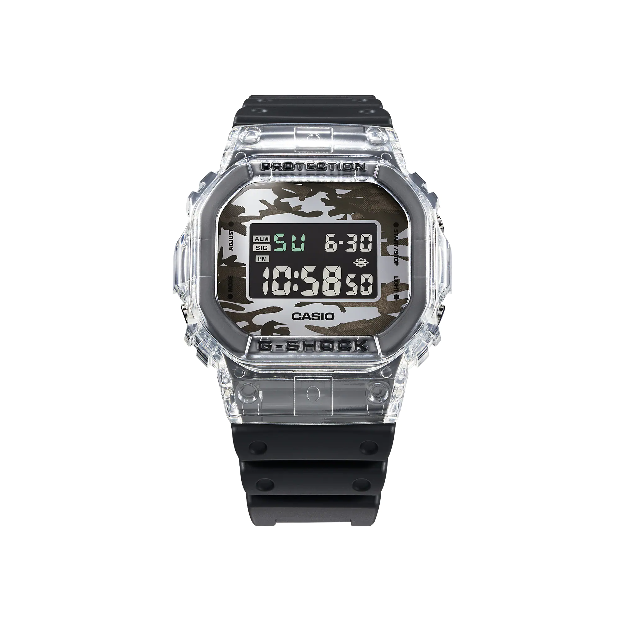 DW-5600SKC-1 l Skeleton + Camouflage Series l G-SHOCK