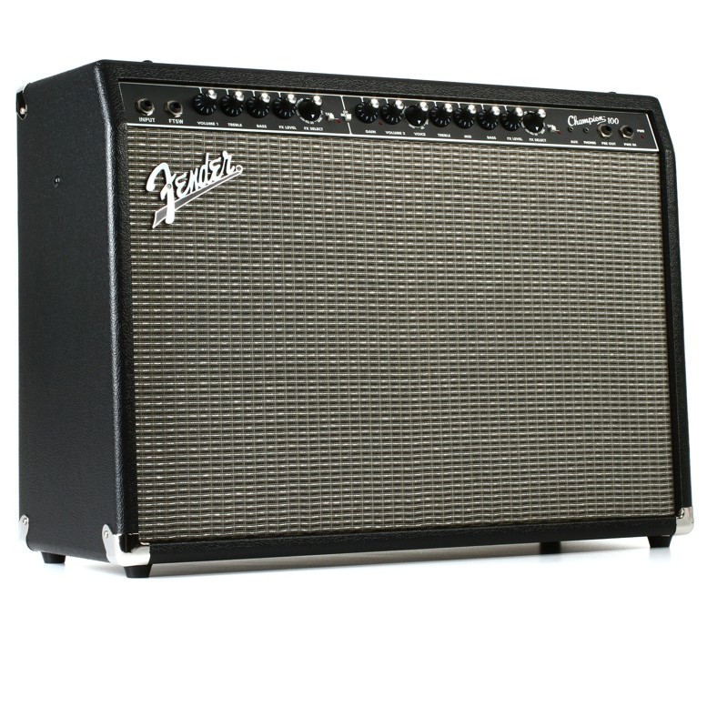 แอมป์กีต้าร์ไฟฟ้า แอมป์ Fender 100 วัตต์ รุ่น Champion 100 w กำลังวัตต์เต็ม รับประกันศูนย์ 1 ปี
