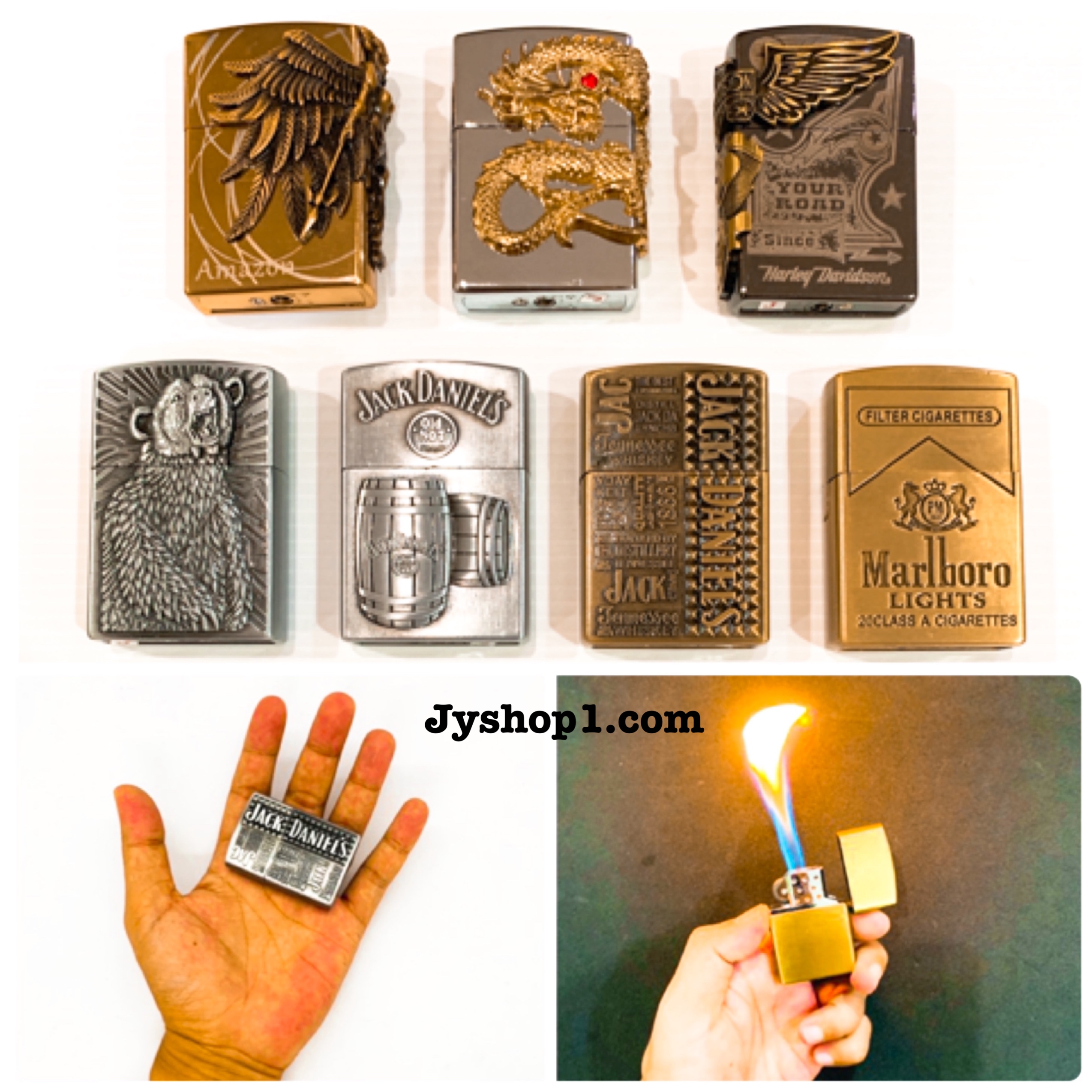 ไฟแช็ค ไฟเปลว Zippo เปิดฝา
