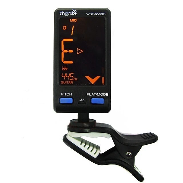 จูนเนอร์ตั้งสาย Cherub รุ่น WST-650GB หน้าจอ LCD Clip-On/Mic จอใหญ่ การใช้งานเสถียร ปรับกีตาร์ เบส ไวโอลิน พร้อมถ่าน