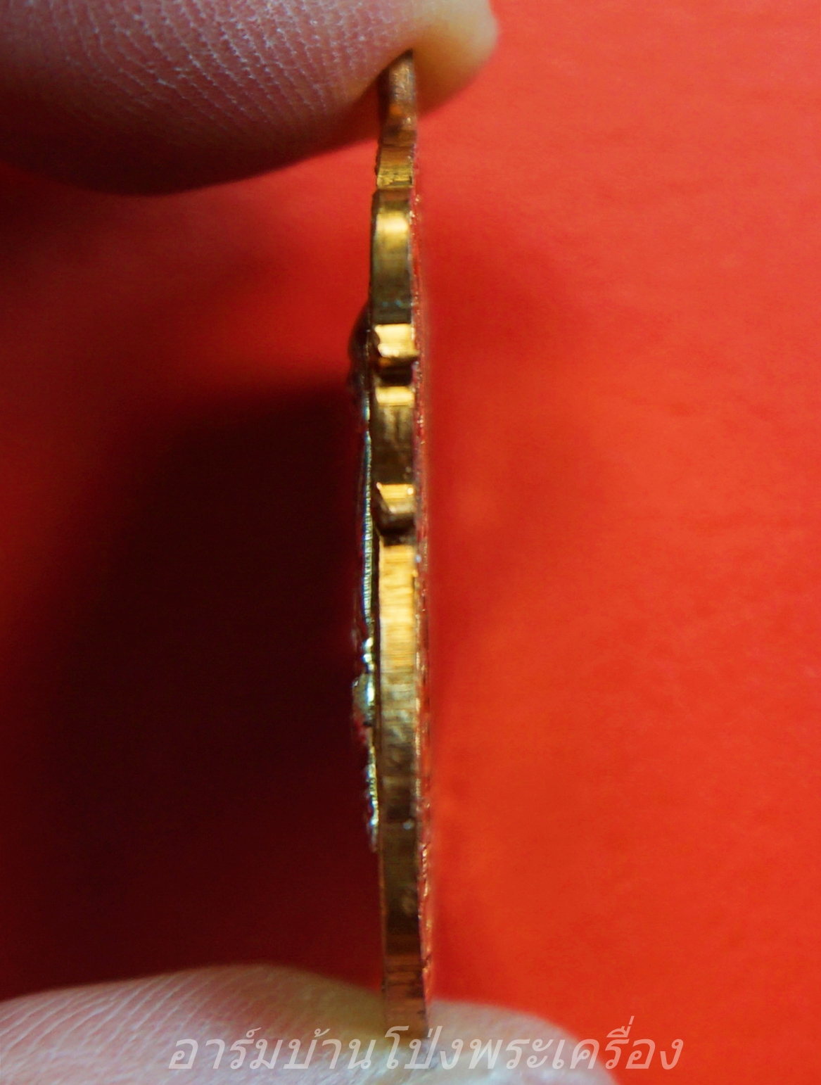 หลวงปู่แผ้ว วัดรางหมัน เหนือดวง เนื้อทองแดง หน้ากากเงิน หมายเลข ๒๔๗๒(องค์ที่2)