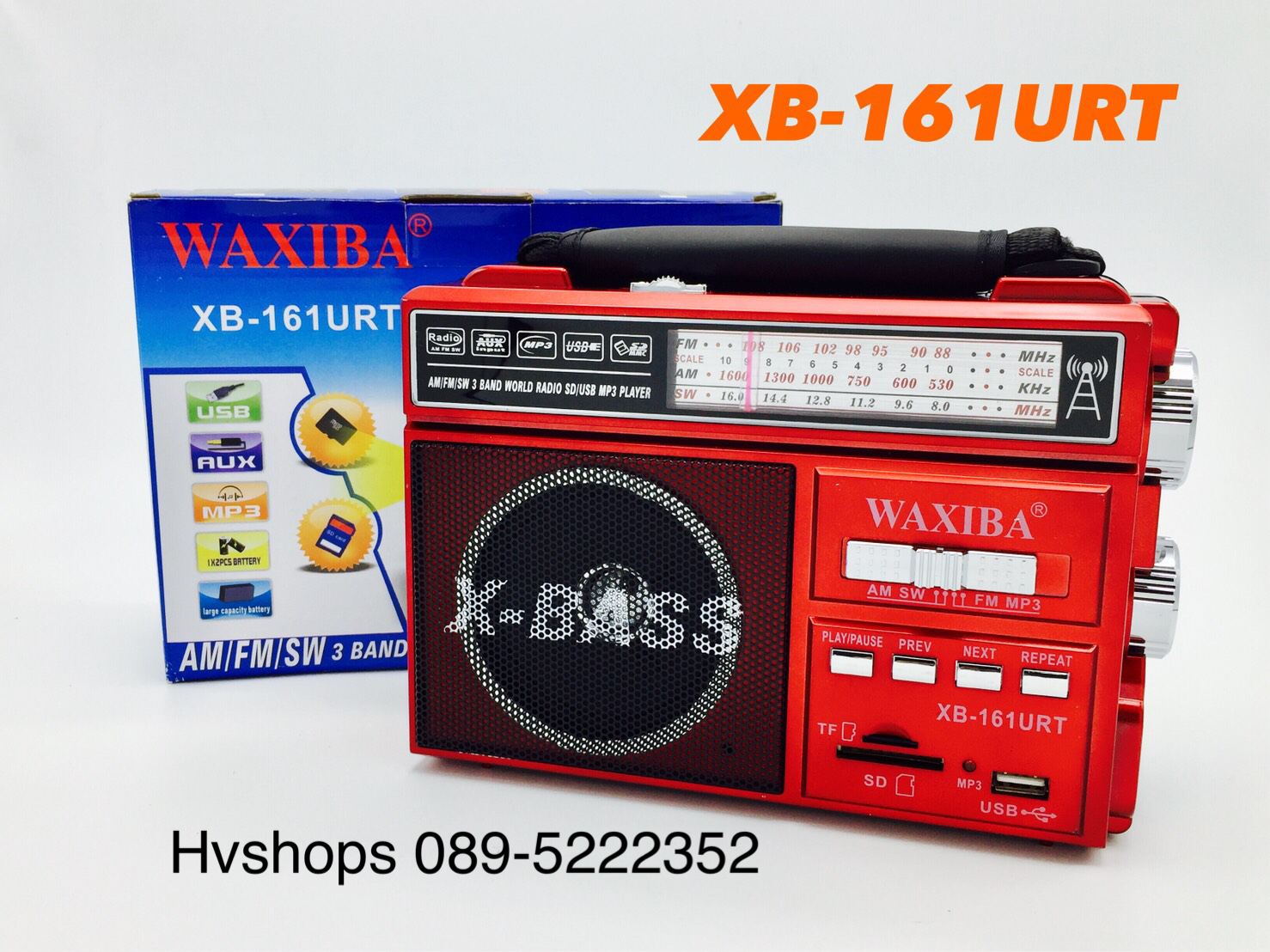 วิทยุ FM -AM ทรานซิสเตอร์ WAXIBA รุ่น 161URT