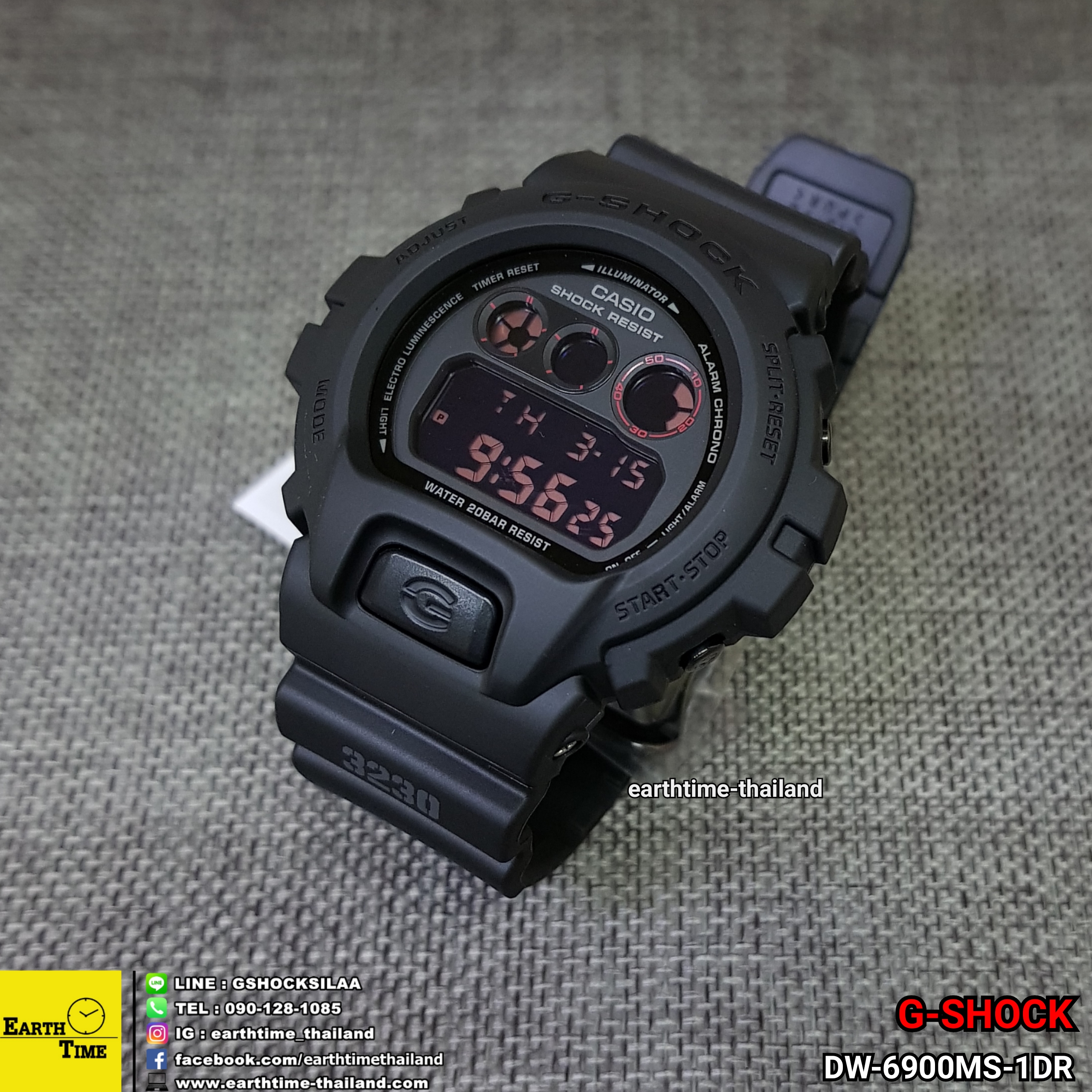 G-Shock ของใหม่แท้100% รับประกัน 1 ปี DW-6900MS-1DR