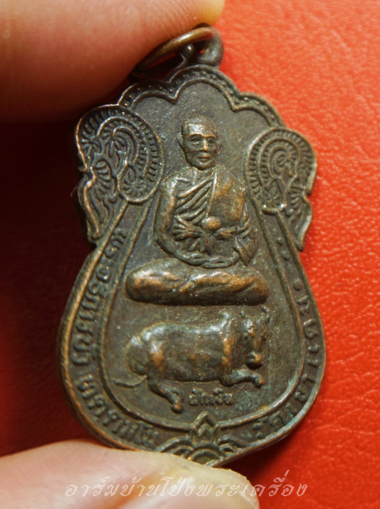 พระอธิการบัว วัดเขาแดน รุ่น๑ เนื้อทองแดง(องค์ที่8)