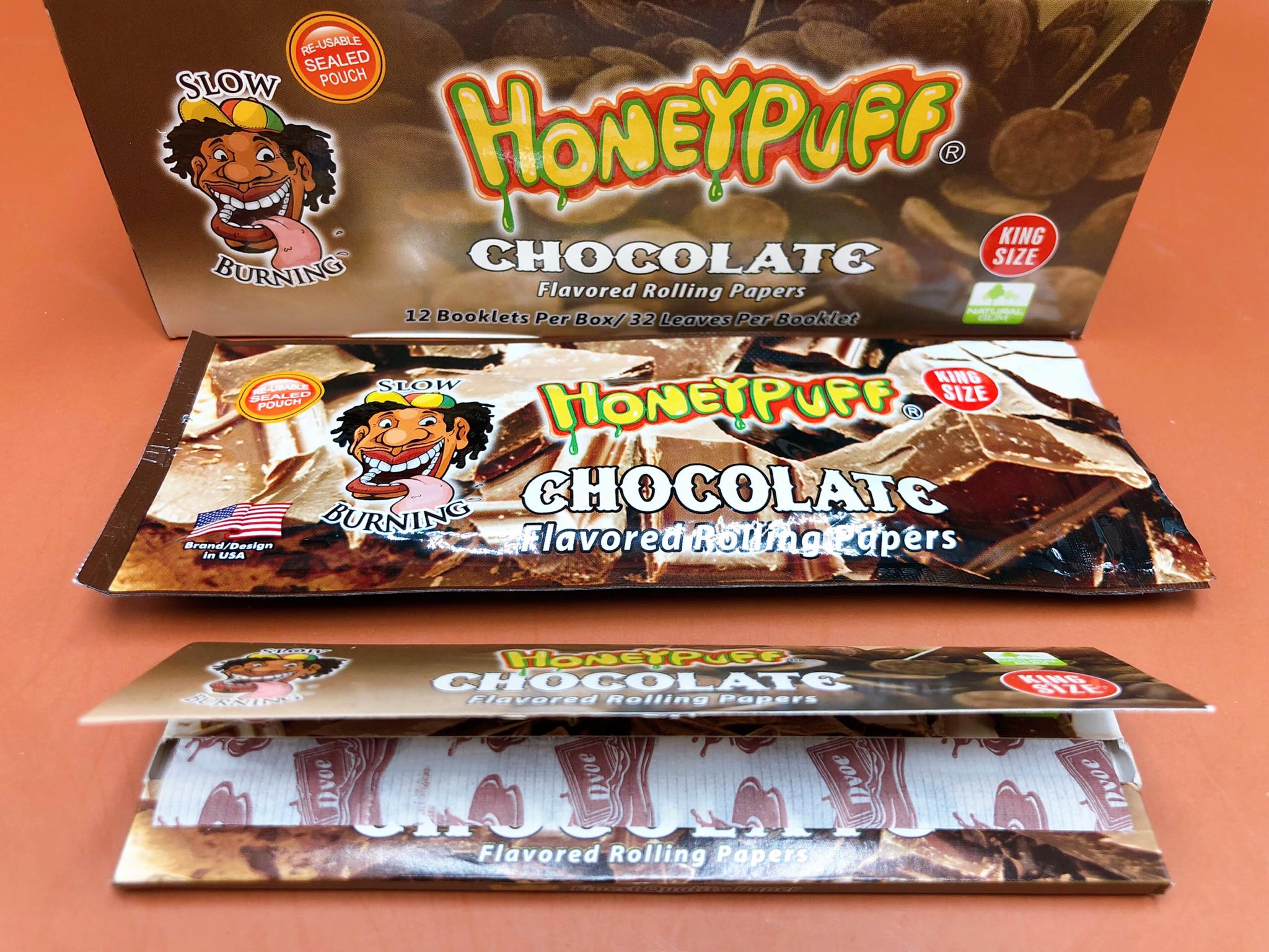 Chocolate Premium Flavored Rolling Papers (King Size)