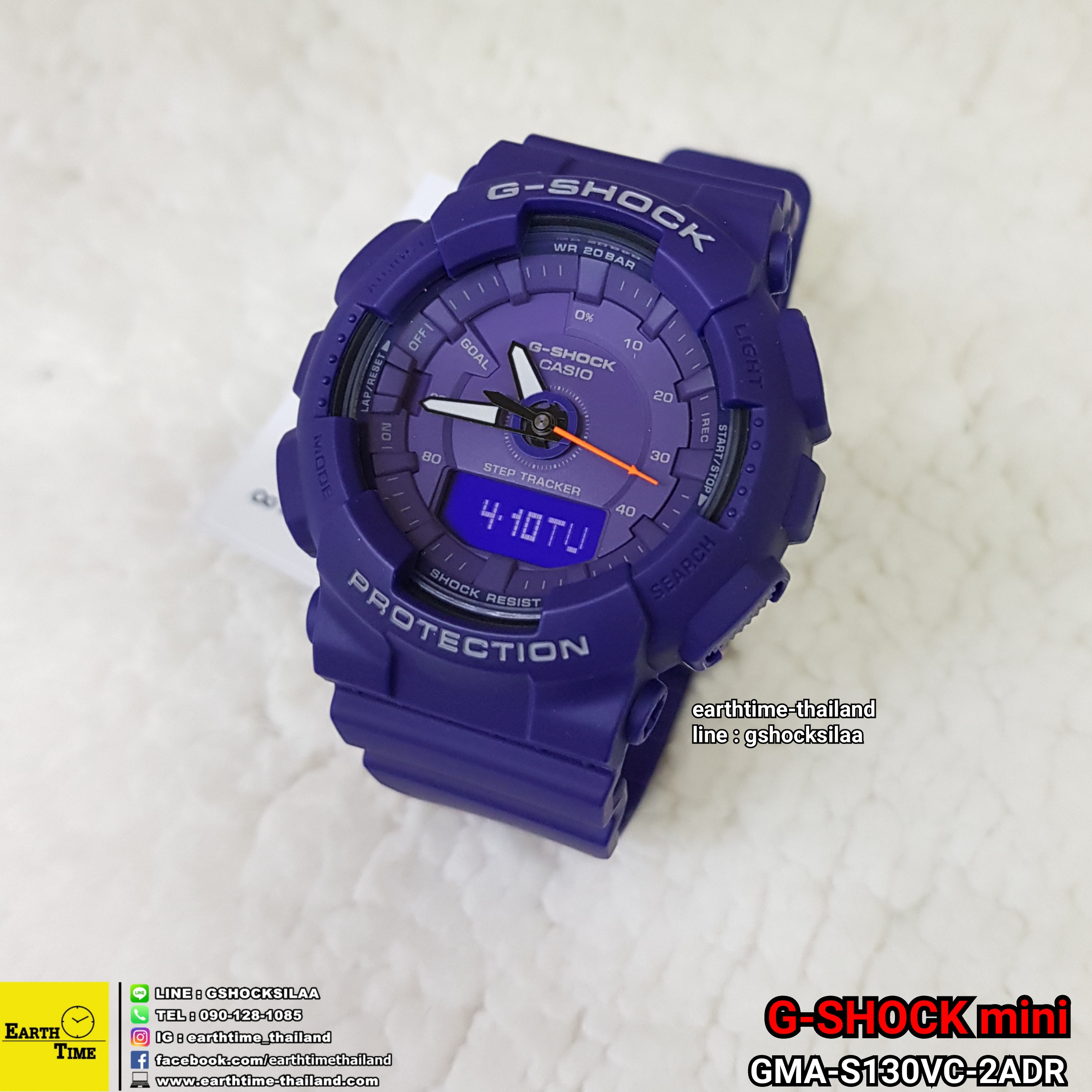G-Shock mini Step Tracker S Series ของใหม่แท้100% รับประกัน 1 ปี รุ่น GMA-S130VC-2ADR