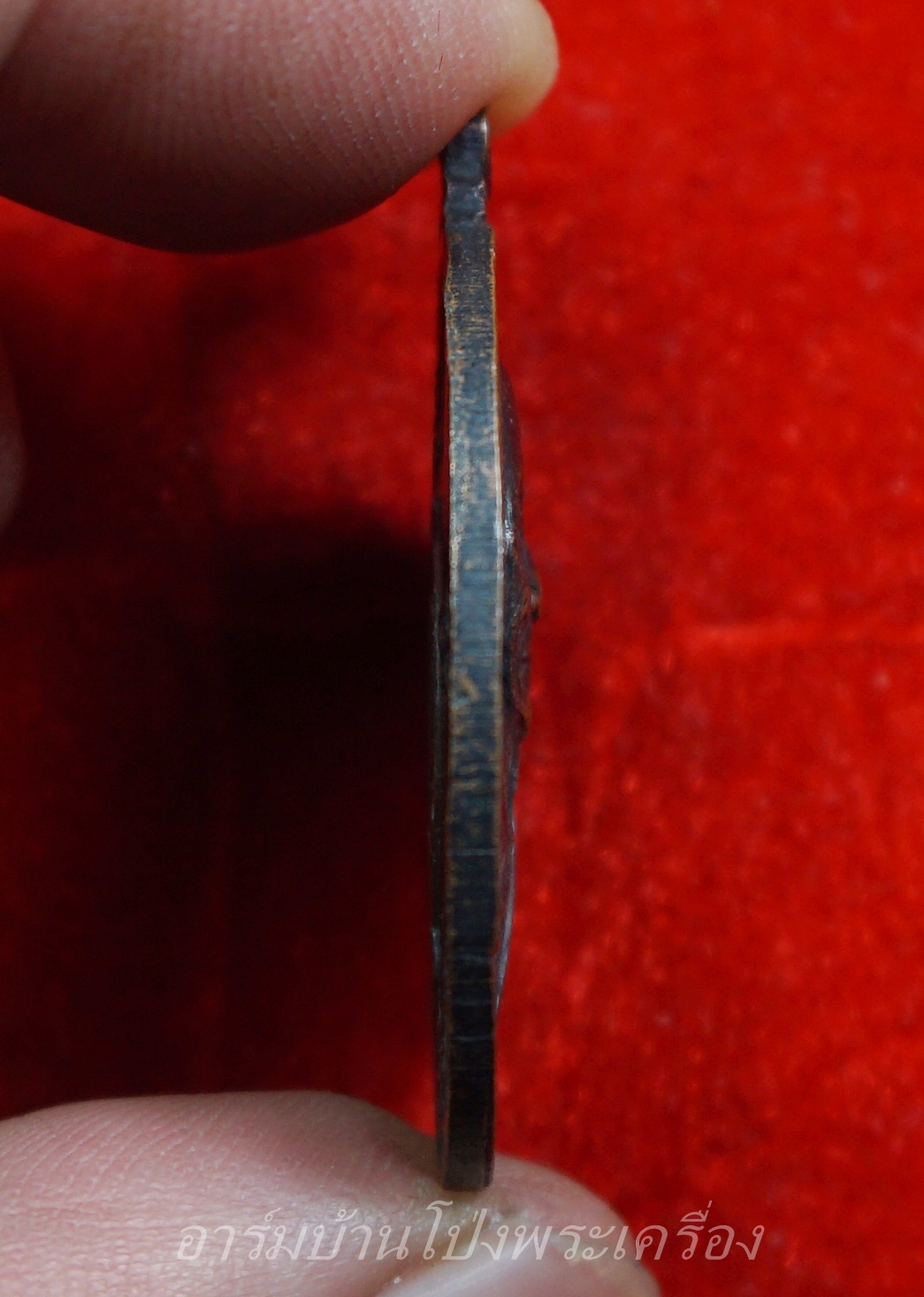 หลวงพ่อเม้ย วัดลาดเมธังกร อายุ๘๐ปี เนื้อทองแดงรมดำ(องค์ที่8)