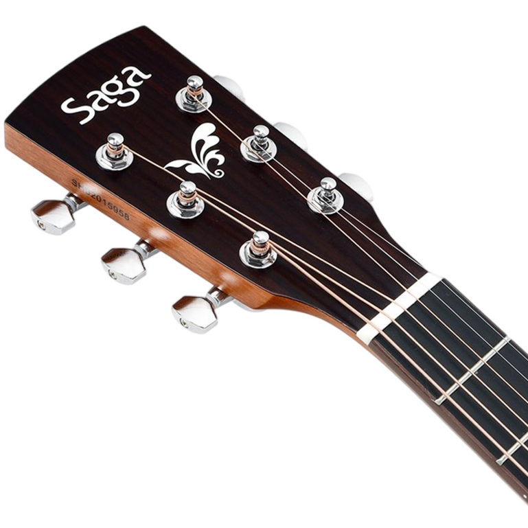 กีต้าร์โปร่ง Saga GS700S 36 นิ้ว ทัชชิ่งจับง่าย หน้าไม้แท้ พร้อม ปิ๊ก ประแจ คาโป้ กระเป๋า SAGA